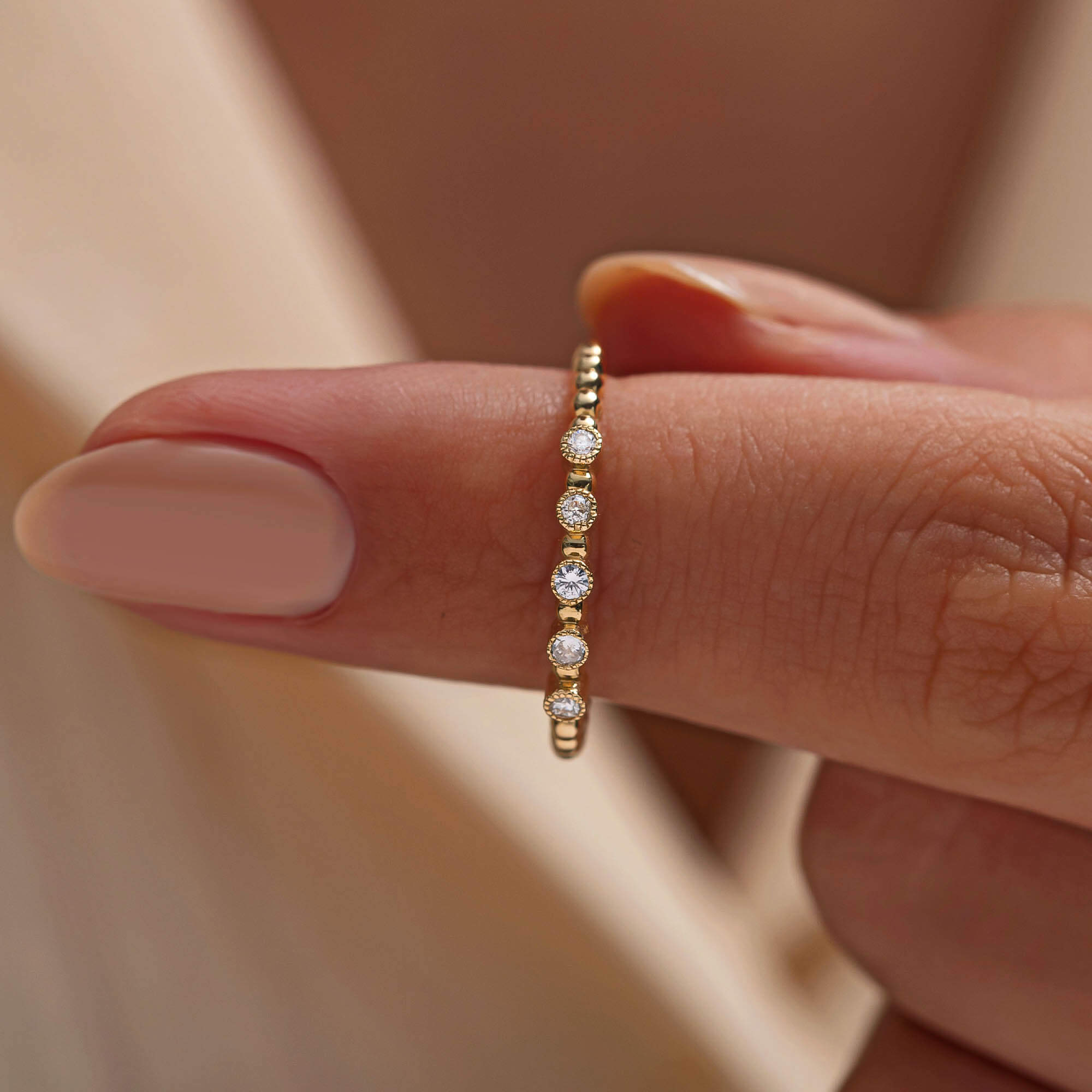 Velina Minimal Pırlanta Yüzük