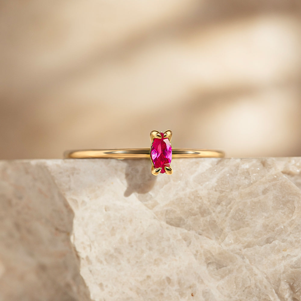 Tektaş Yakut Yüzük