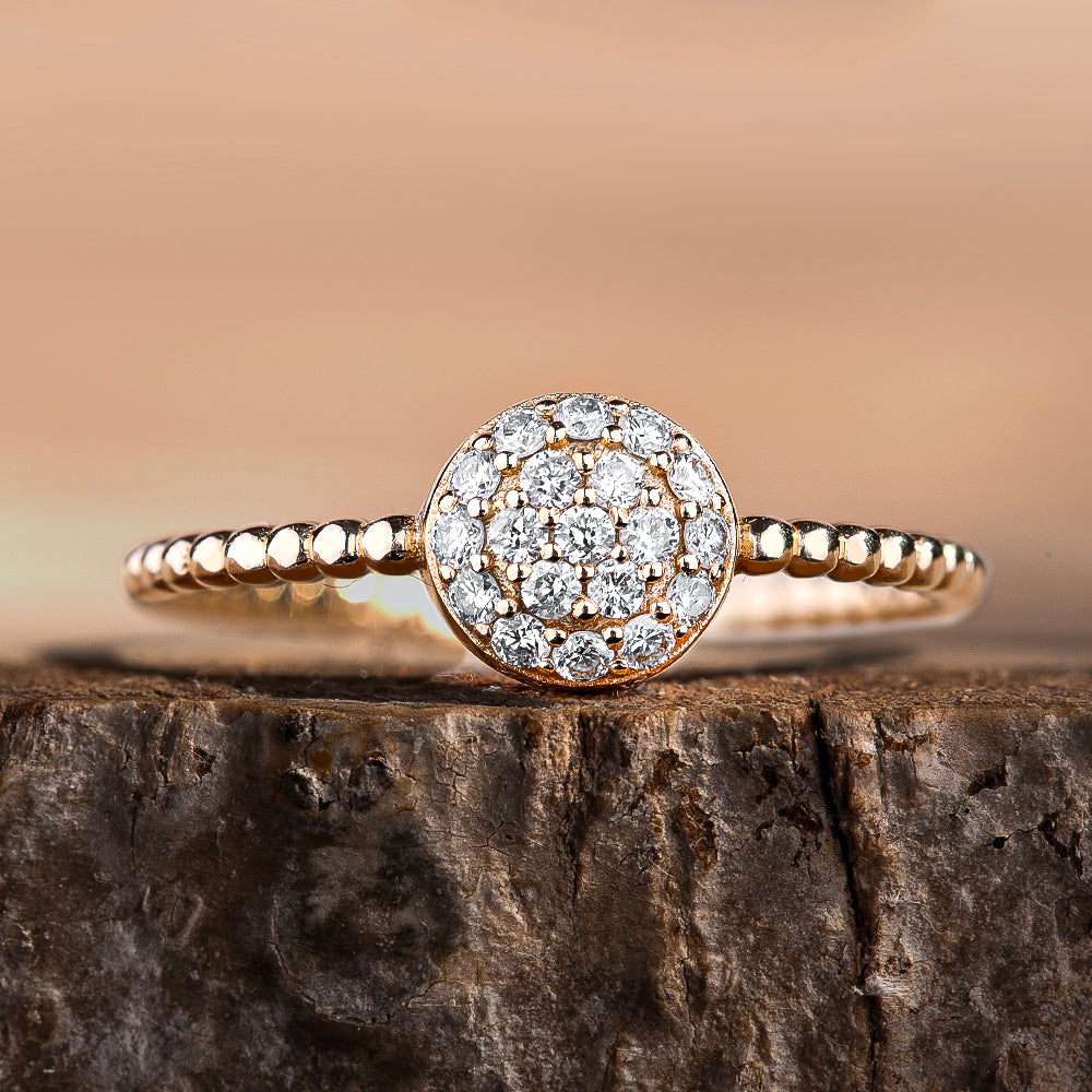 Pırlantalı Tasarım Yüzük - Sunny