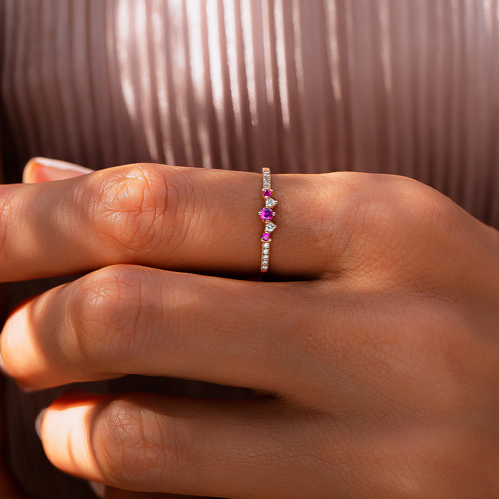 pırlantalı yakut yüzük