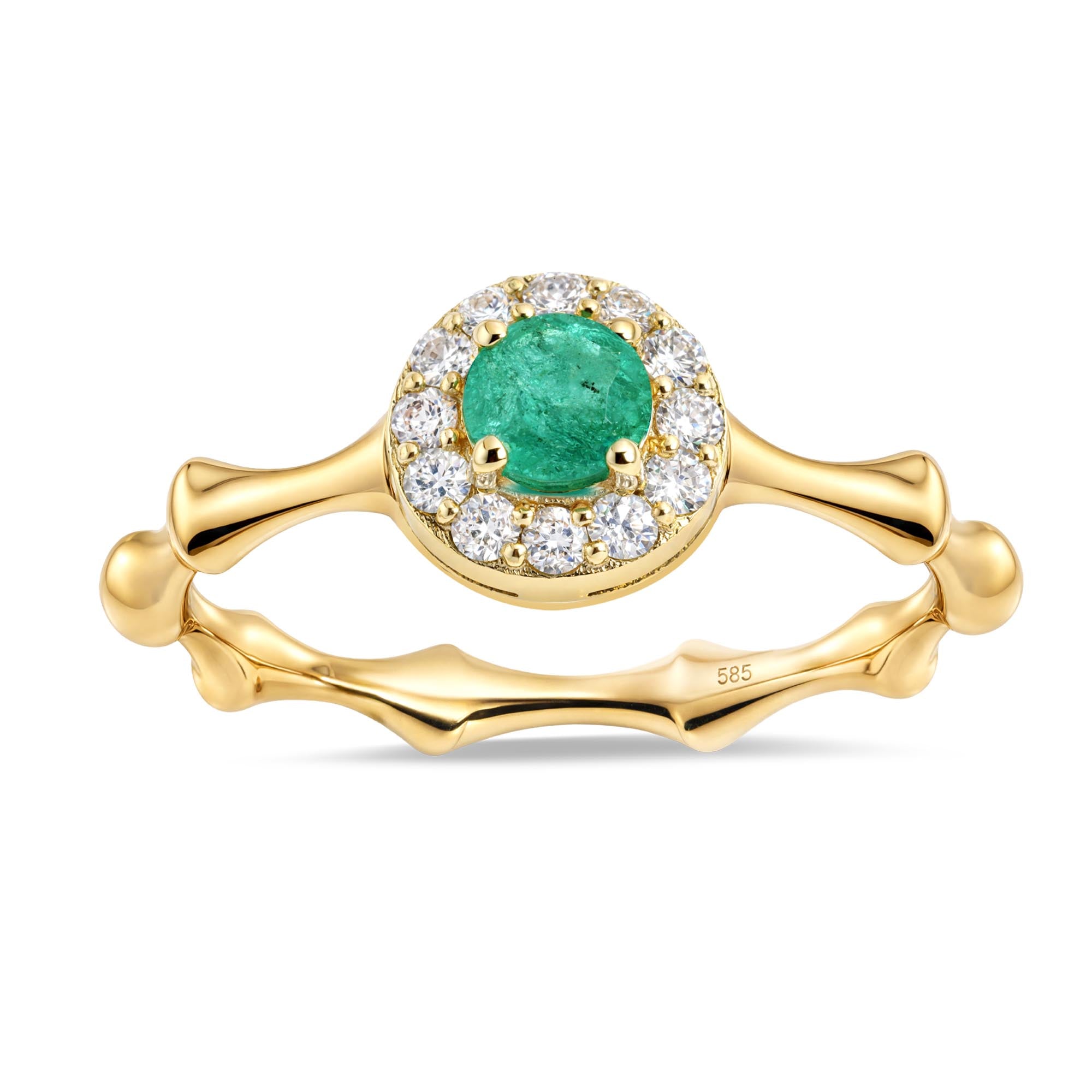 Serra Pırlantalı Zümrüt Yüzük