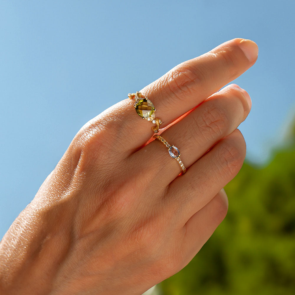 Marin Pırlanta Tektaş Safir Yüzük