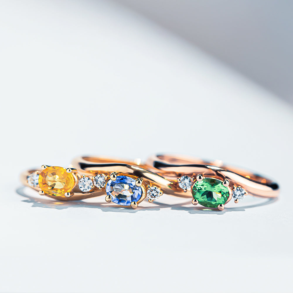 Pırlanta Sarı Safir Yüzük