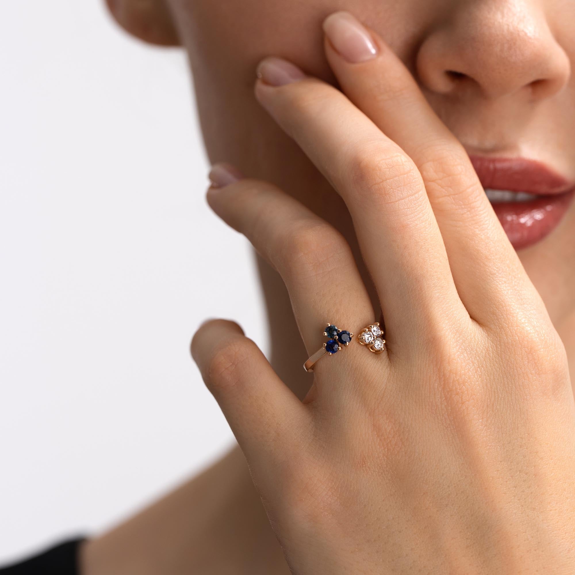 Viva Pırlanta Safir Yüzük