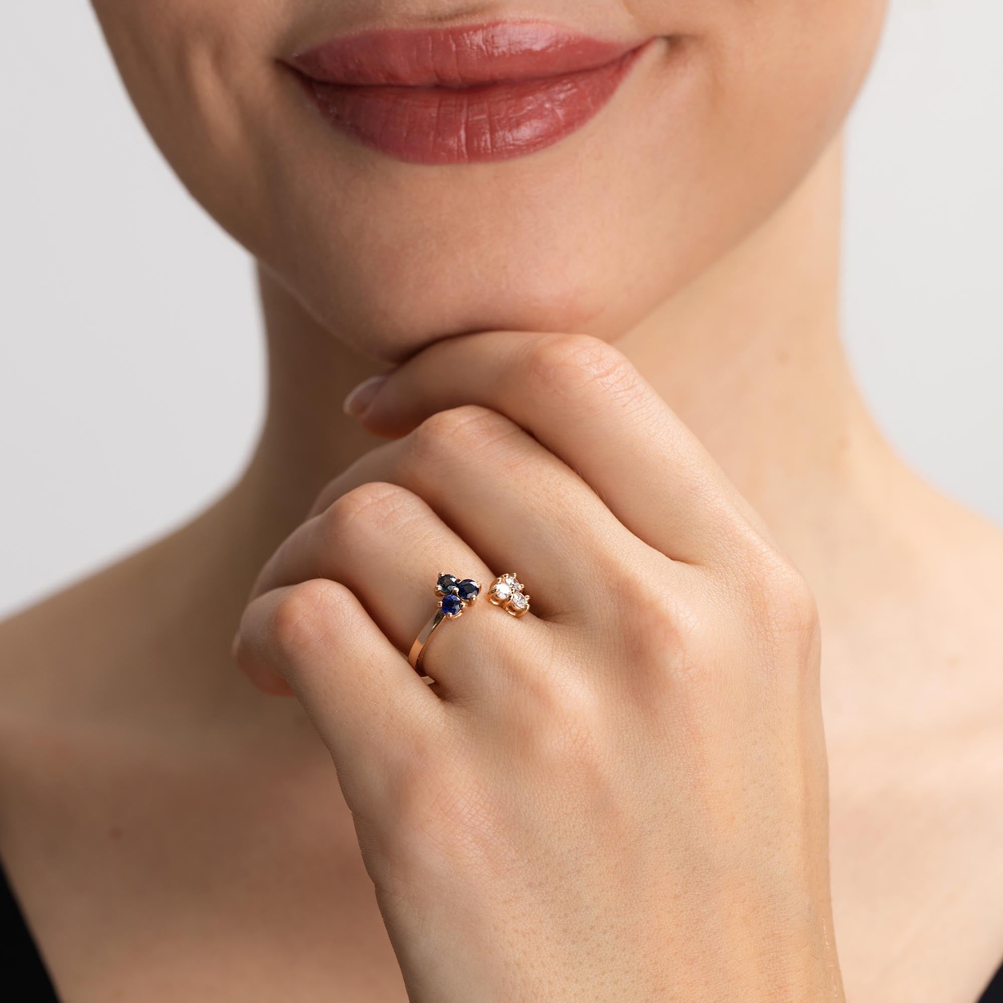 Viva Pırlanta Safir Yüzük