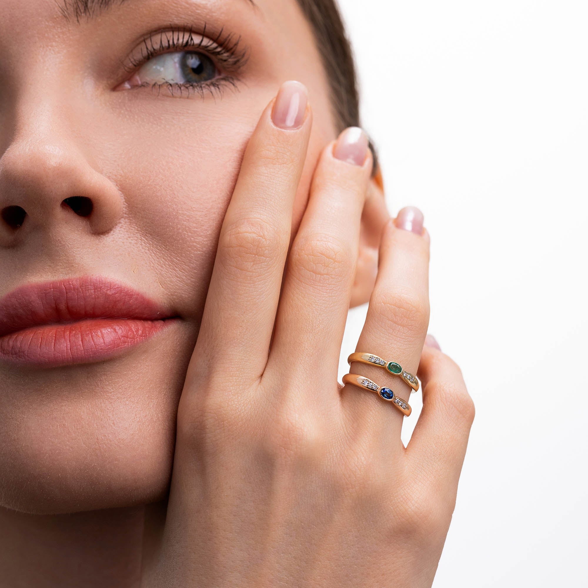 Blue Love Pırlantalı Safir Yüzük