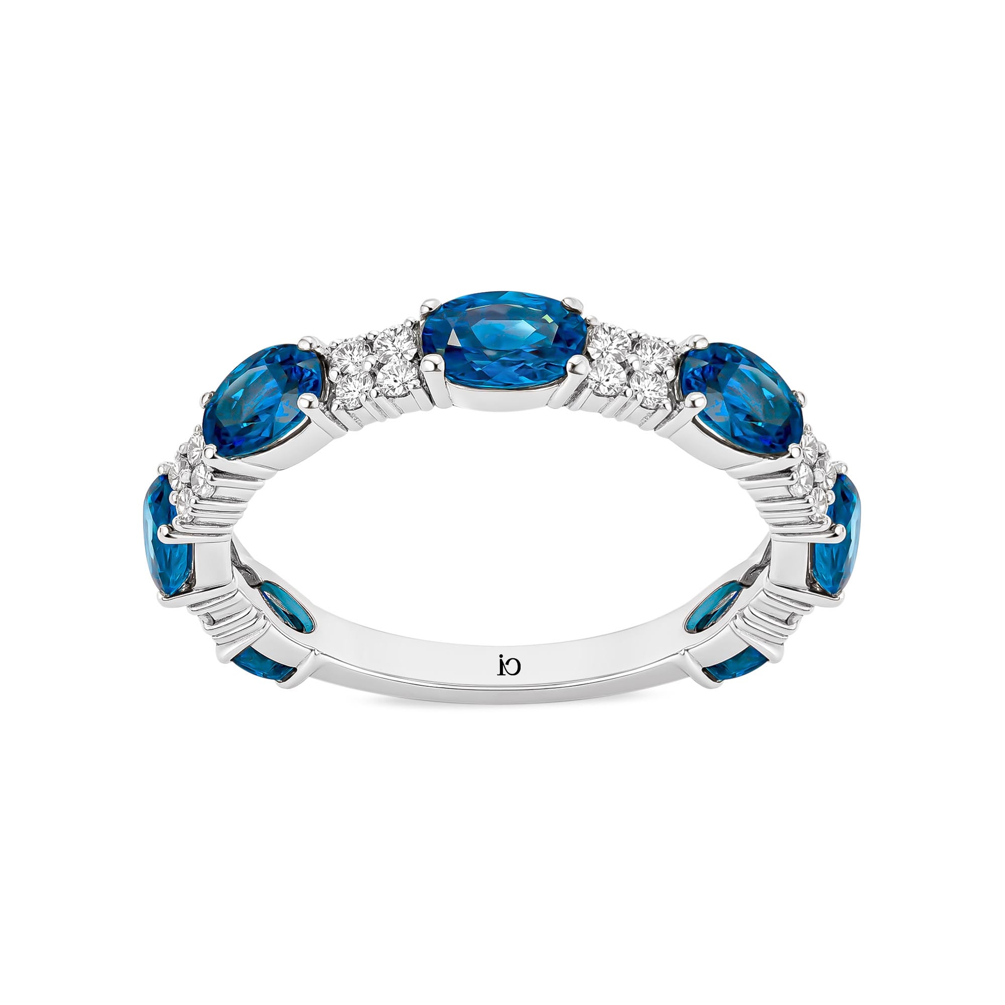 Bouquet Pırlantalı Tam Tur Safir Yüzük