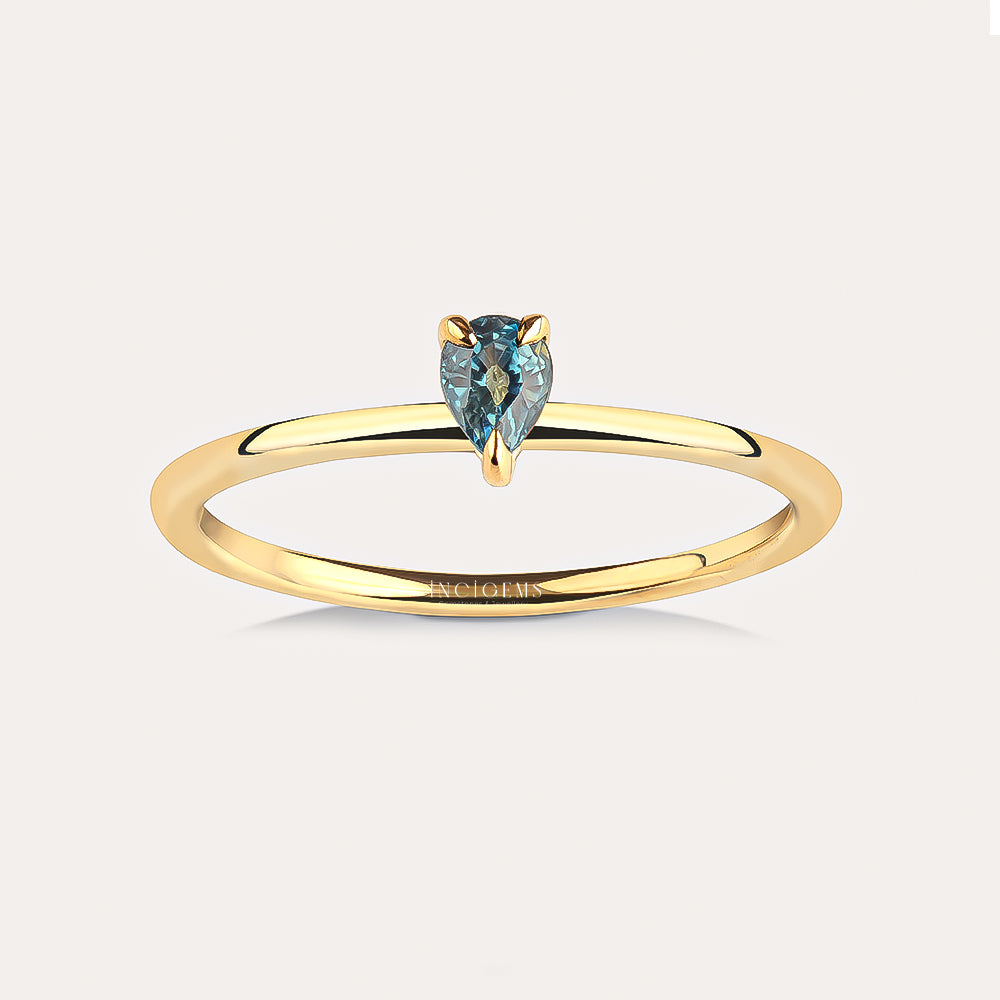 Safir Tektaş Yüzük