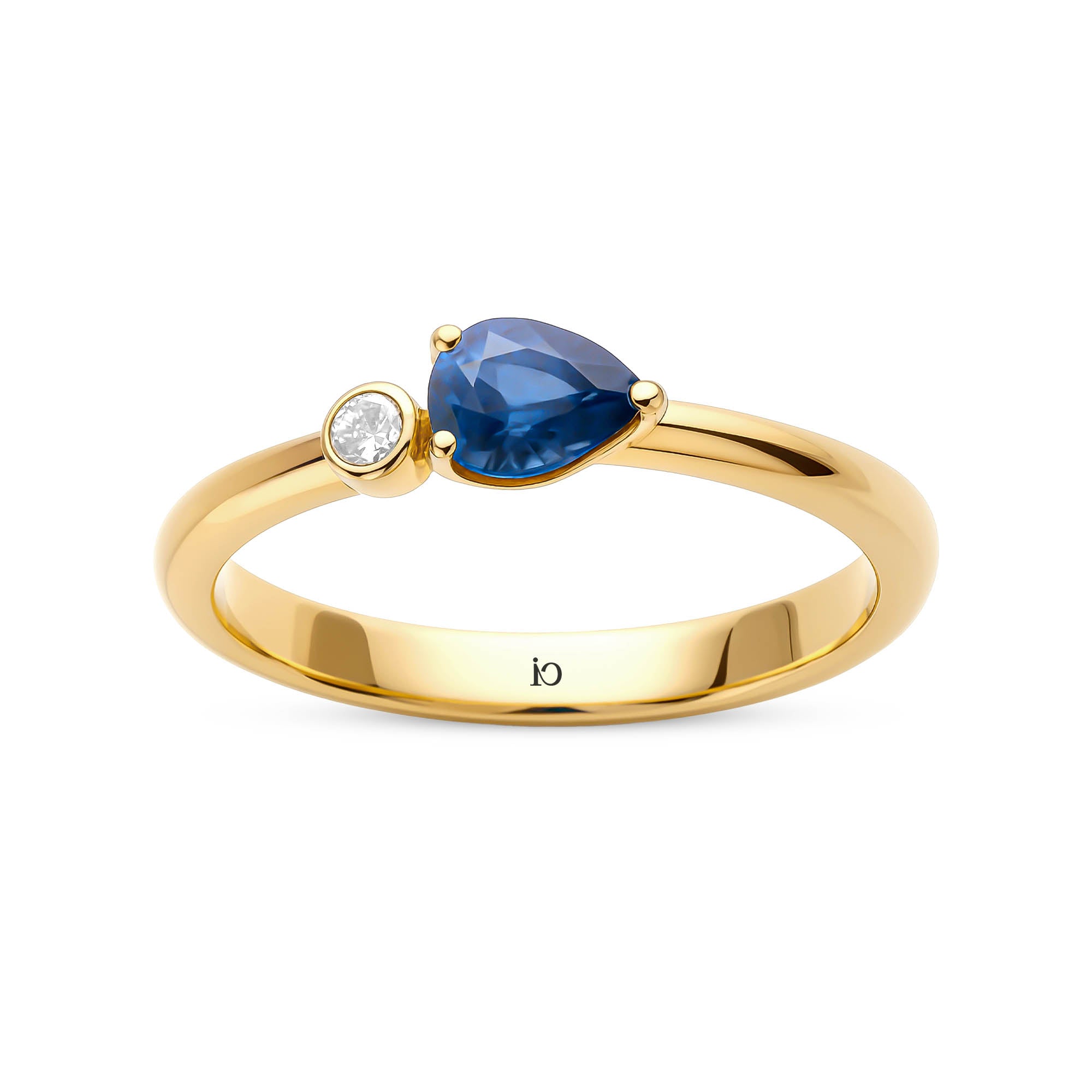 Luva Pırlanta Safir Yüzük