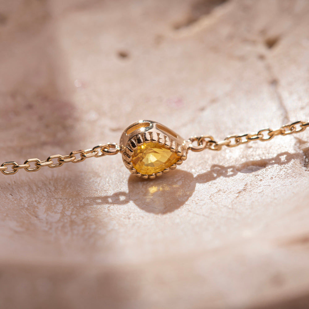 Sarı Safir Bileklik