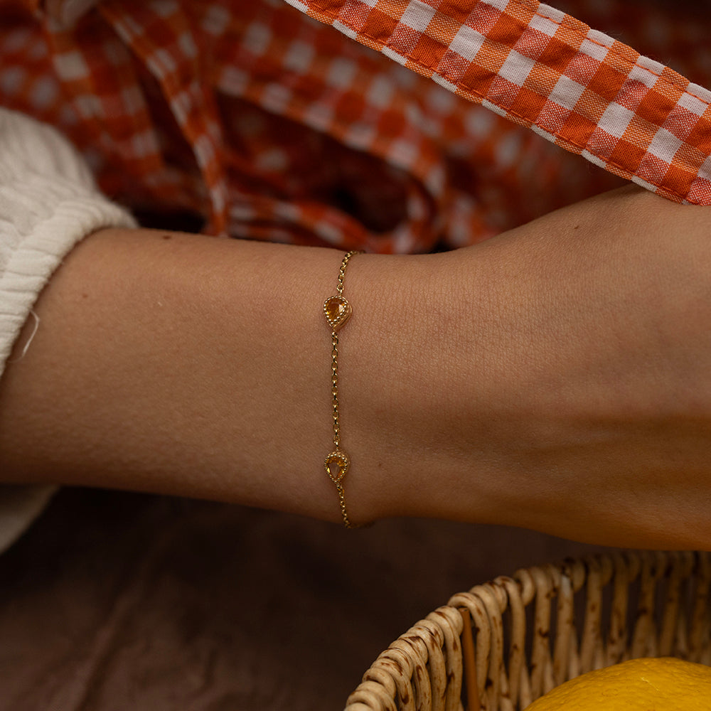 sarı safir bileklik