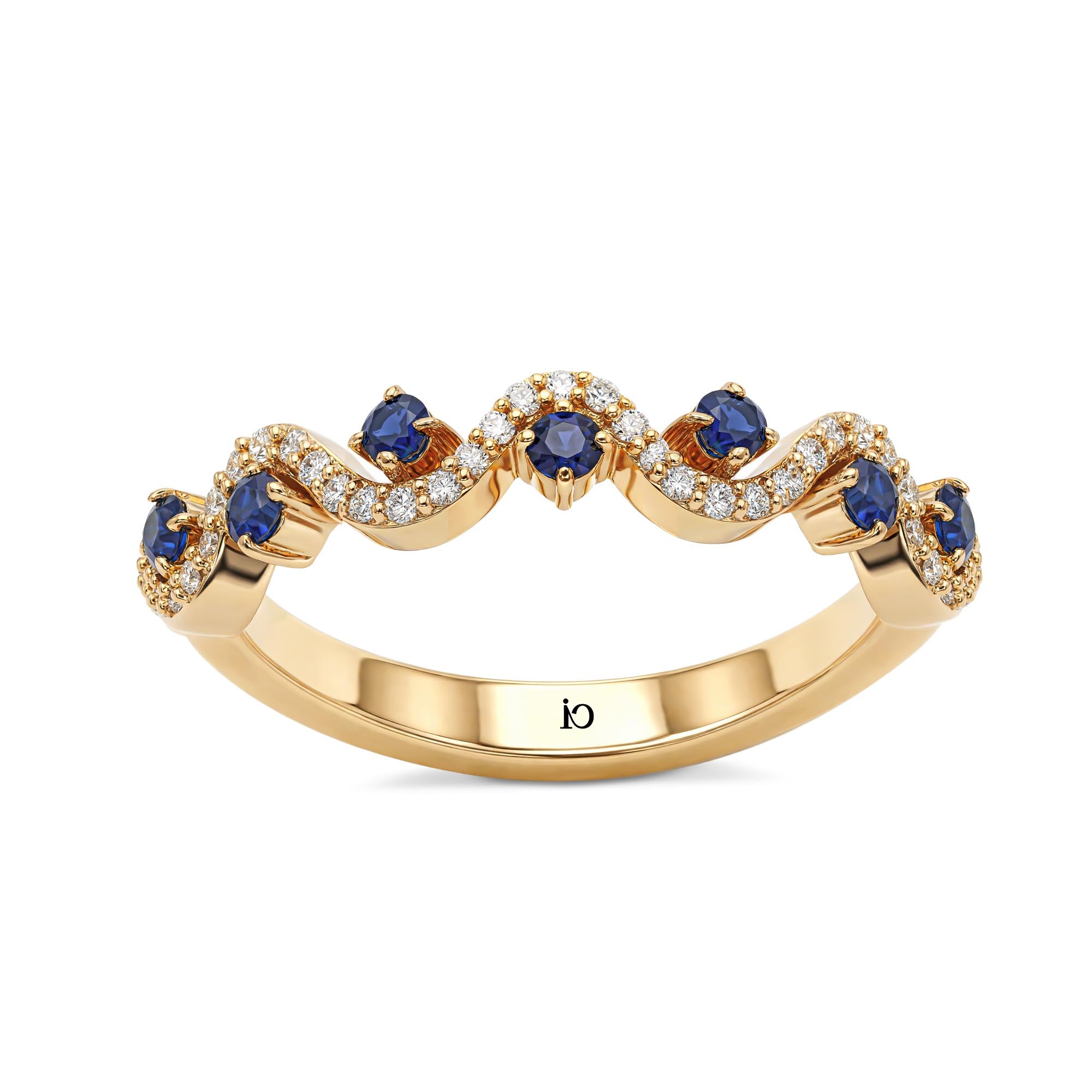 Crownline Pırlanta & Safir Vintage Yüzük