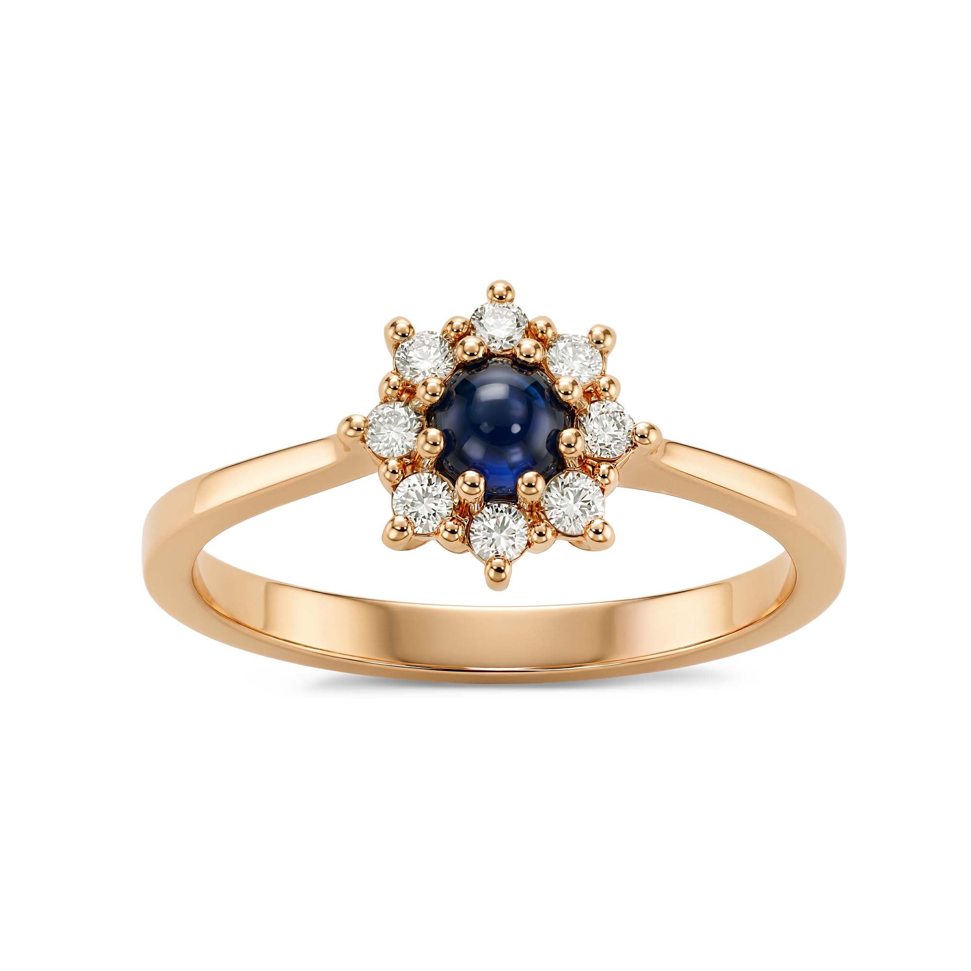 Bluebell Pırlanta & Safir Vintage Yüzük