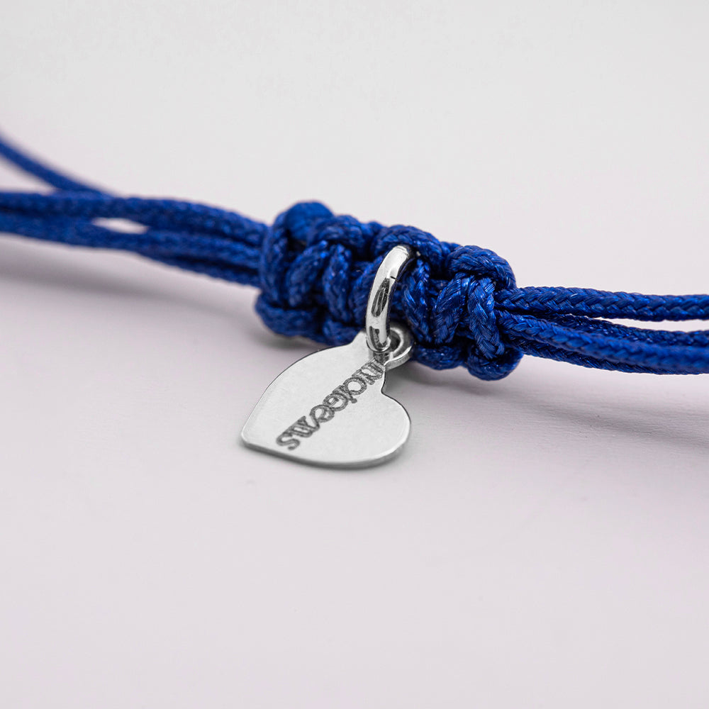 Royal Blue Pırlantalı İp Bileklik - Liora