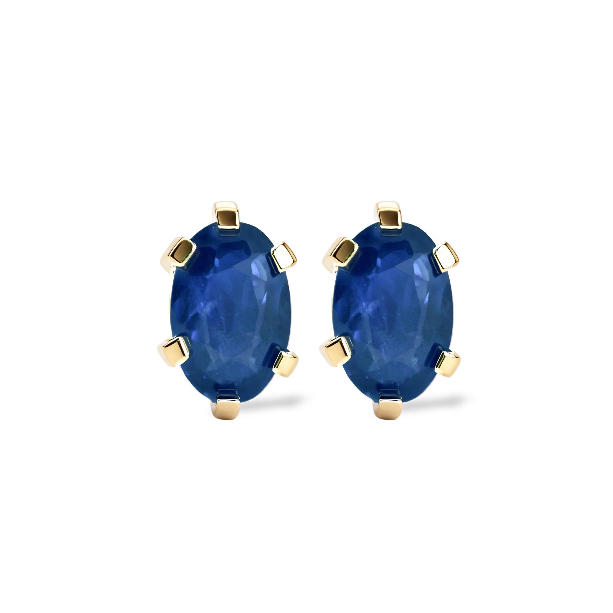 Lagoon doğal safir küpe