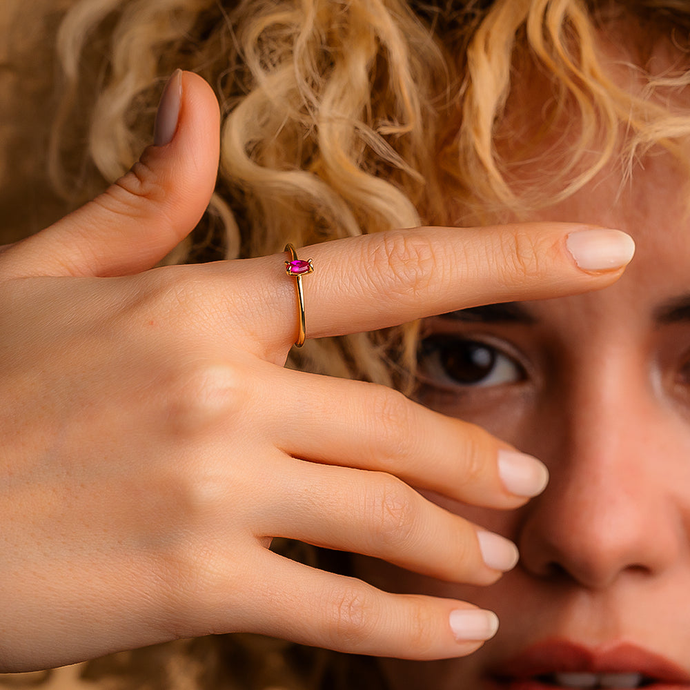 Tektaş Yakut Yüzük