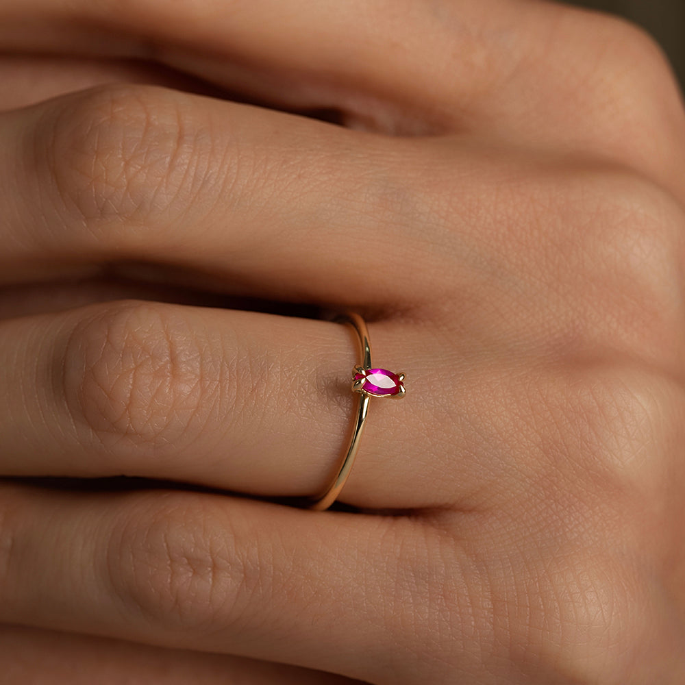 Tektaş Yakut Yüzük