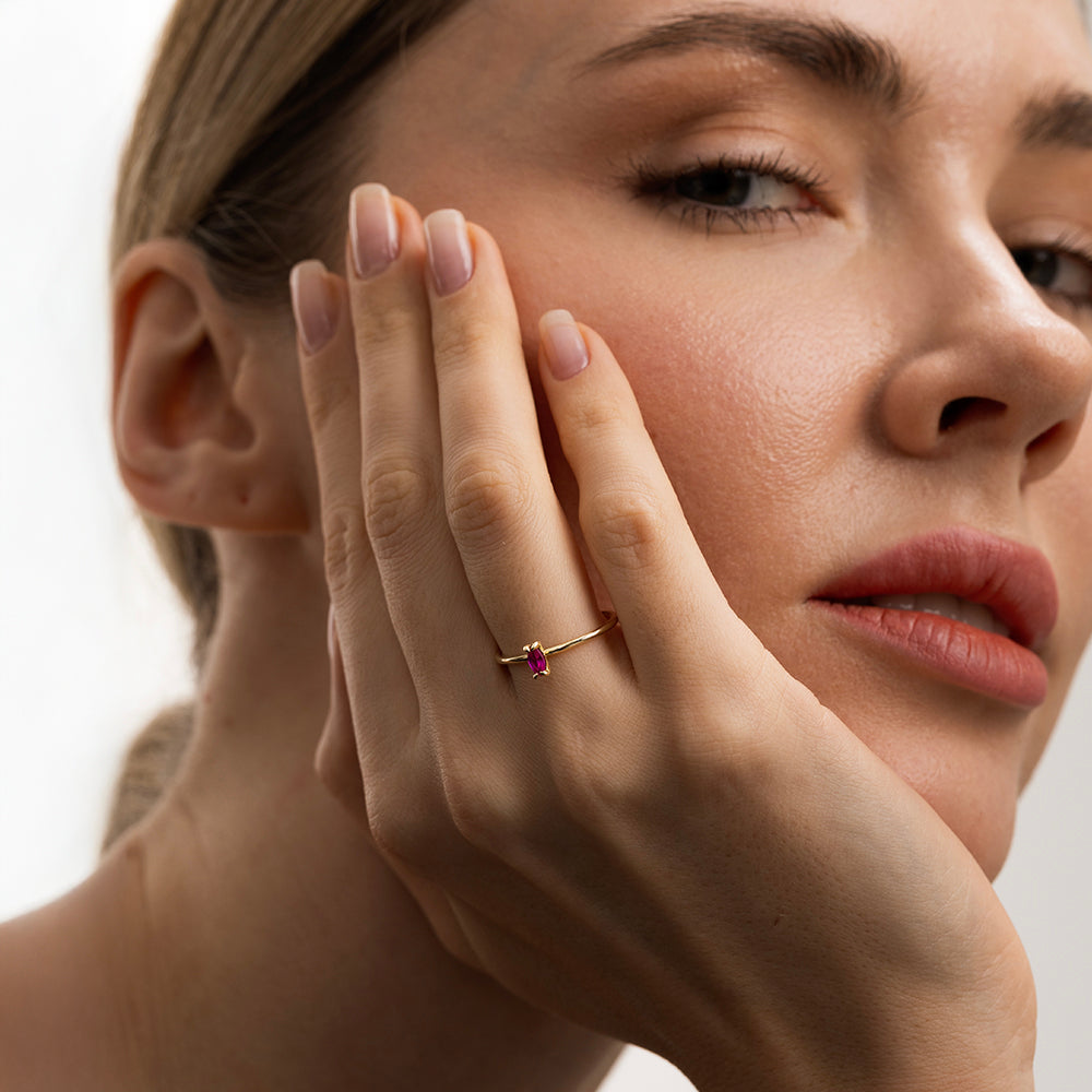 Cherry Tektaş Yakut Yüzük