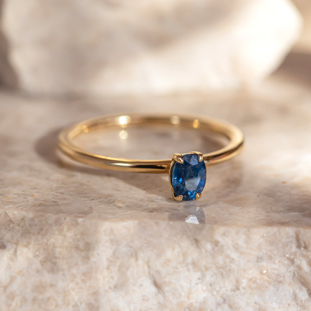 Mare Tektaş Safir Yüzük