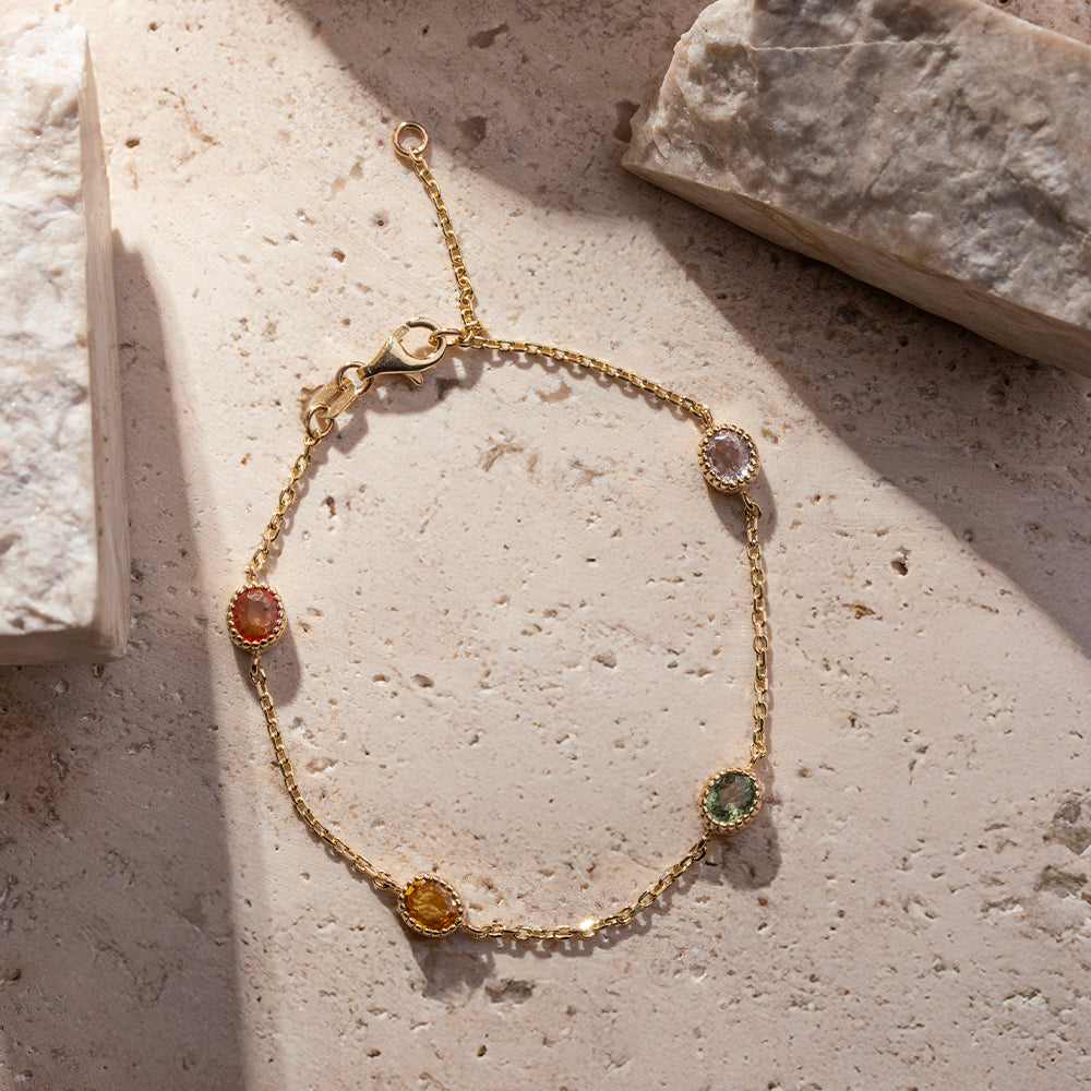 Colorful Safir Bileklik