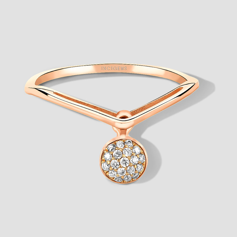 Pırlanta Sallantılı Yüzük - incigems