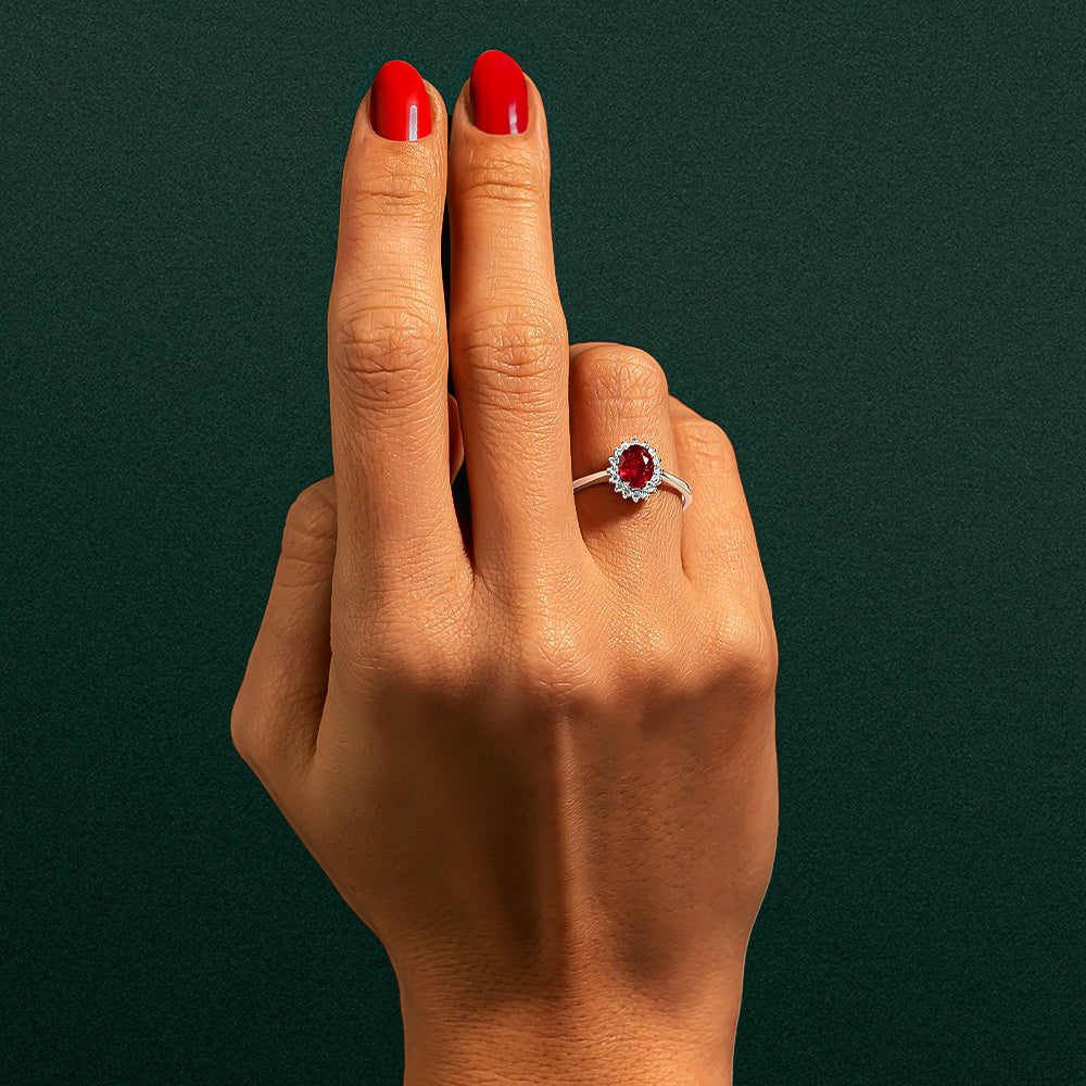 Pırlanta & Yakut Anturaj Yüzük