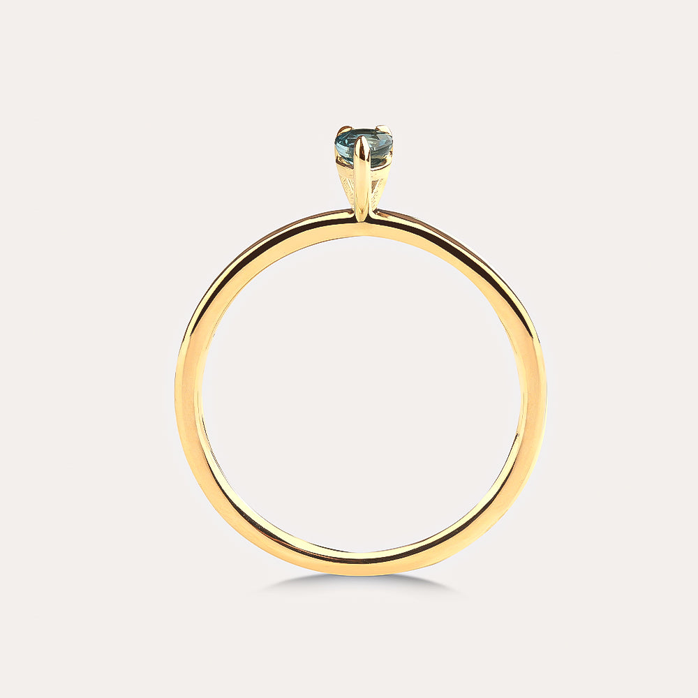 Safir Tektaş Yüzük