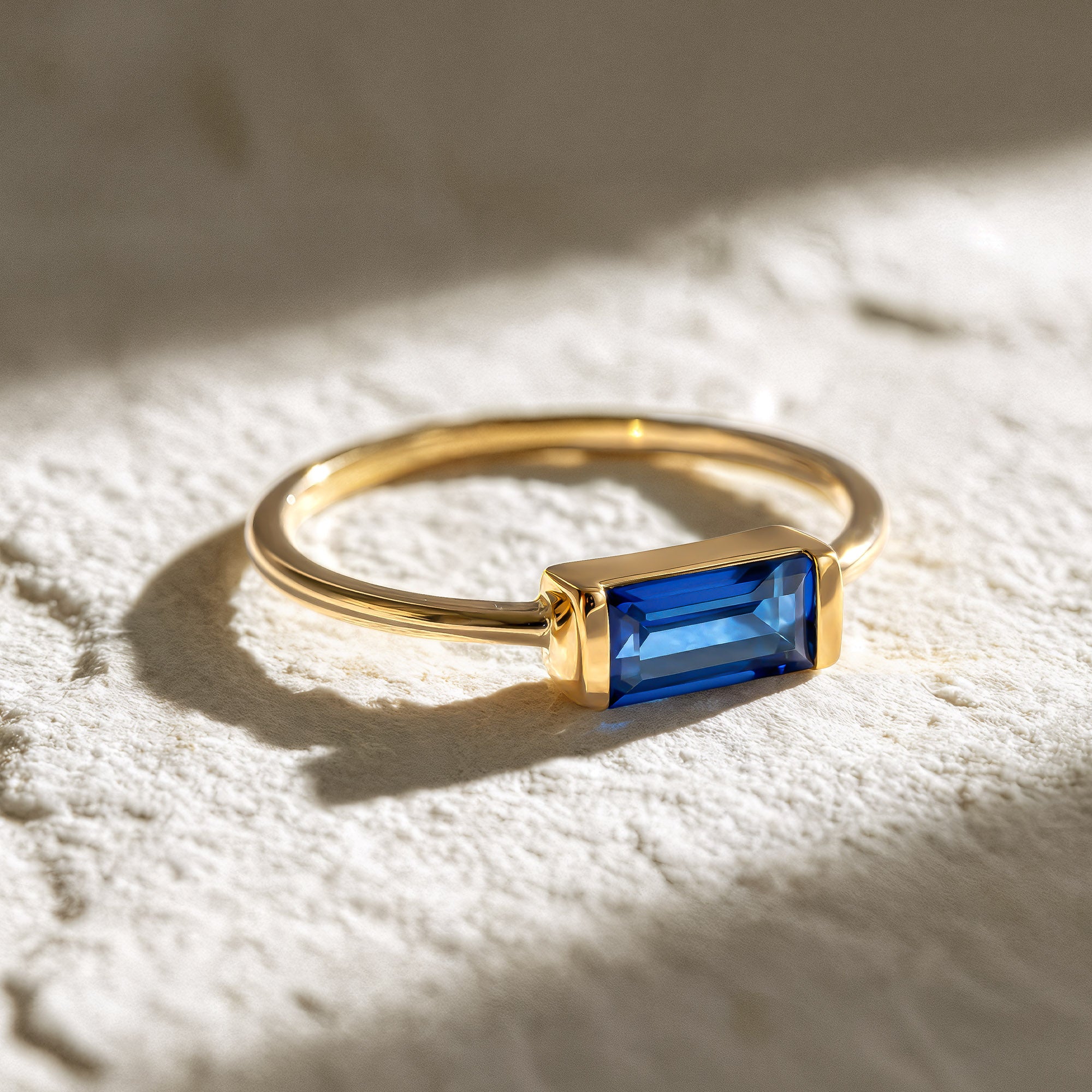 Edge Blue Safir Baget Yüzük