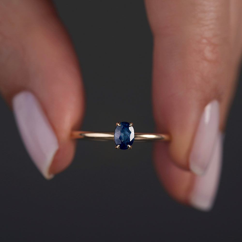 Mare Tektaş Safir Yüzük