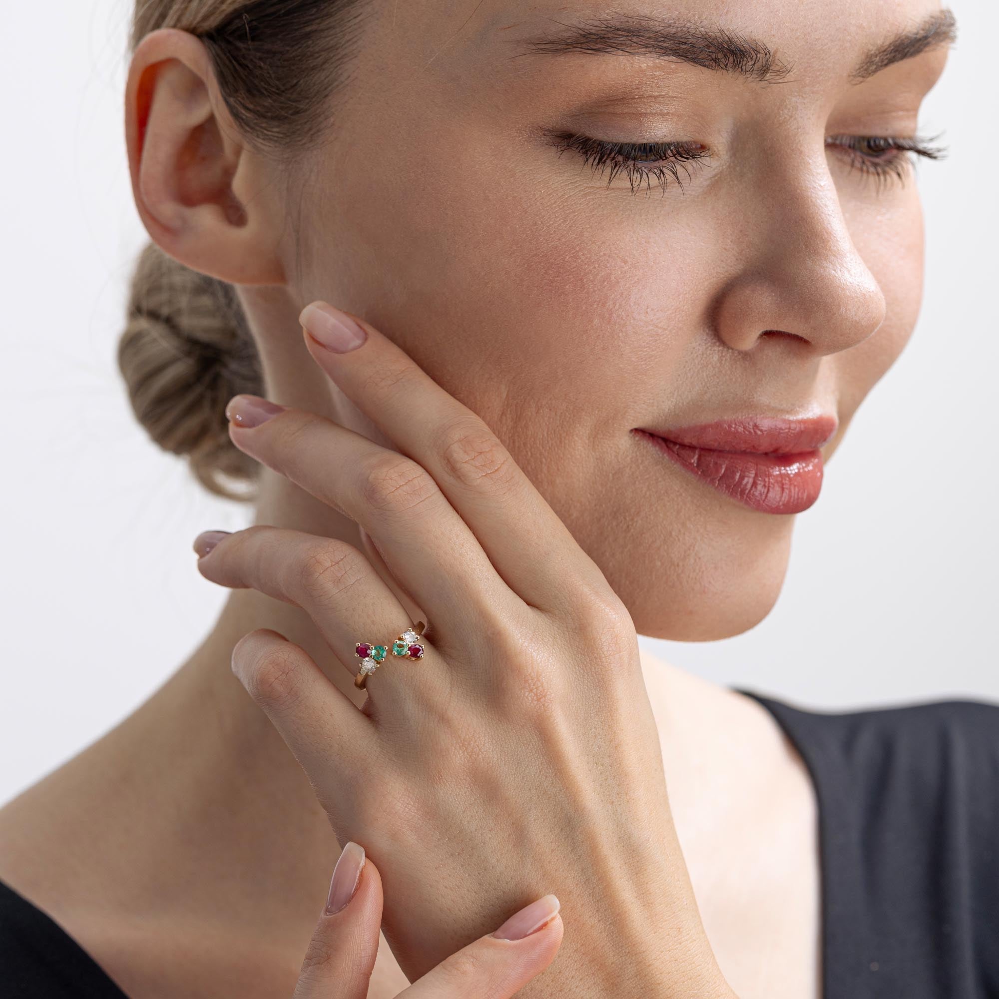 Trio Coctail Yüzük