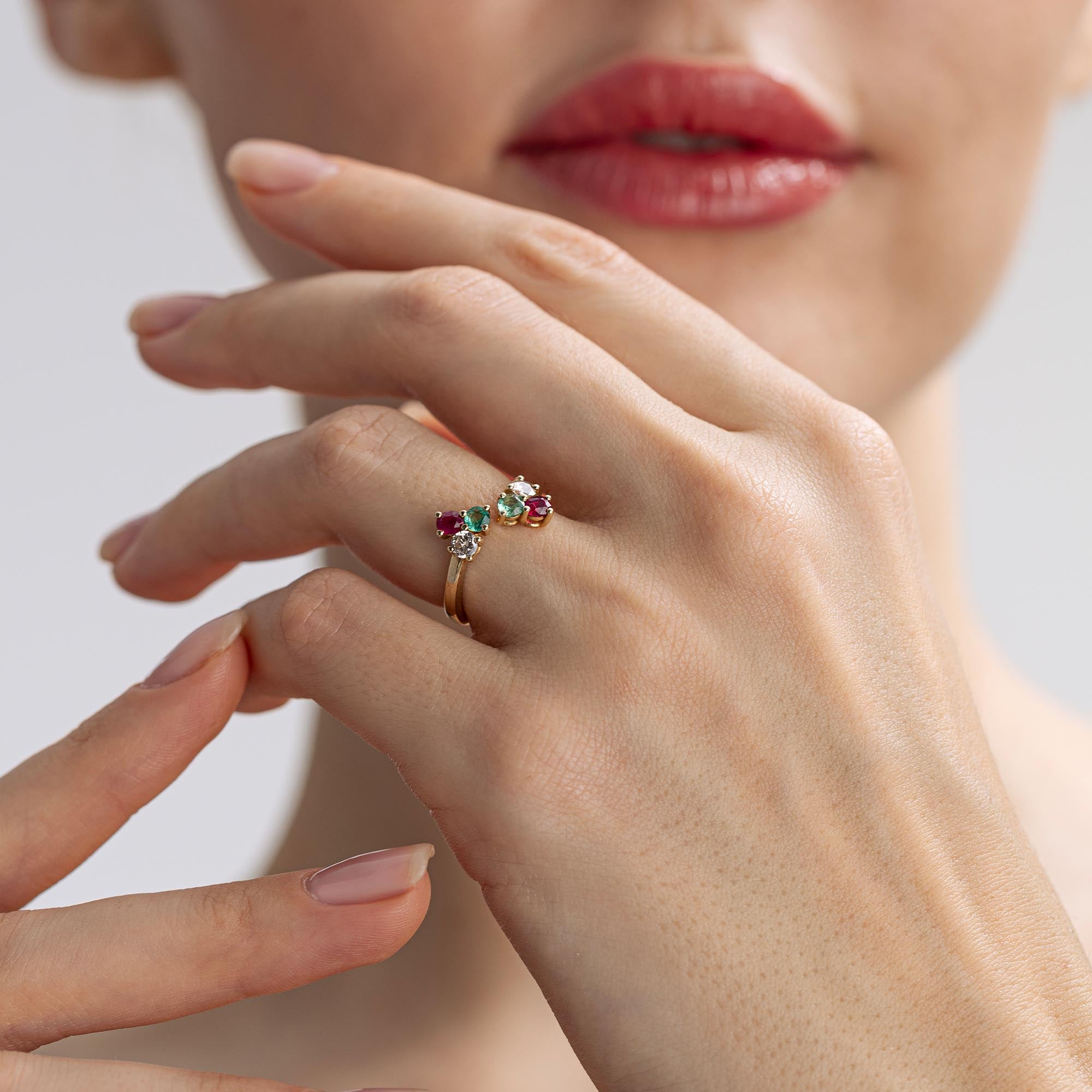 Trio Coctail Yüzük