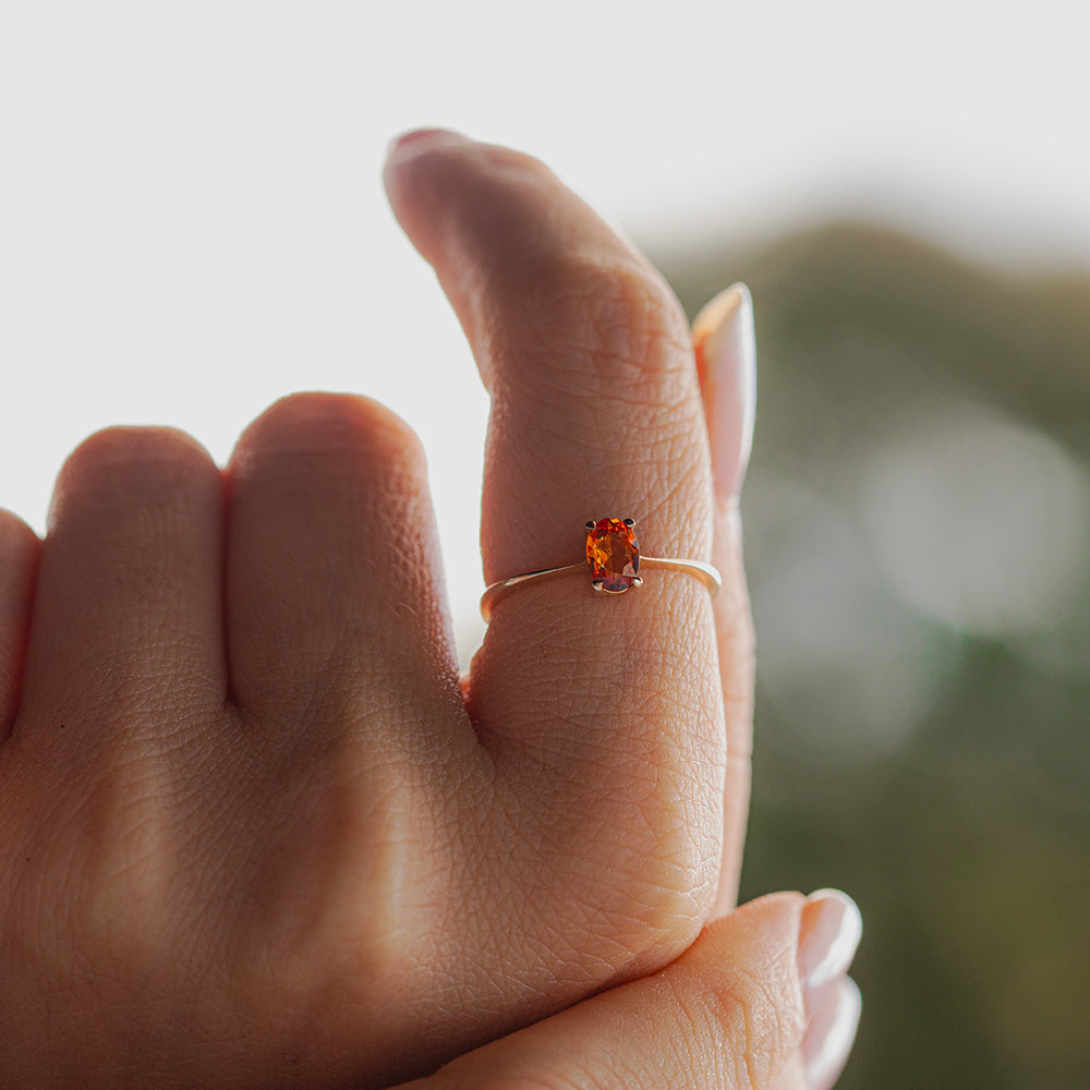 Venüs Sarı Safir Tektaş Yüzük