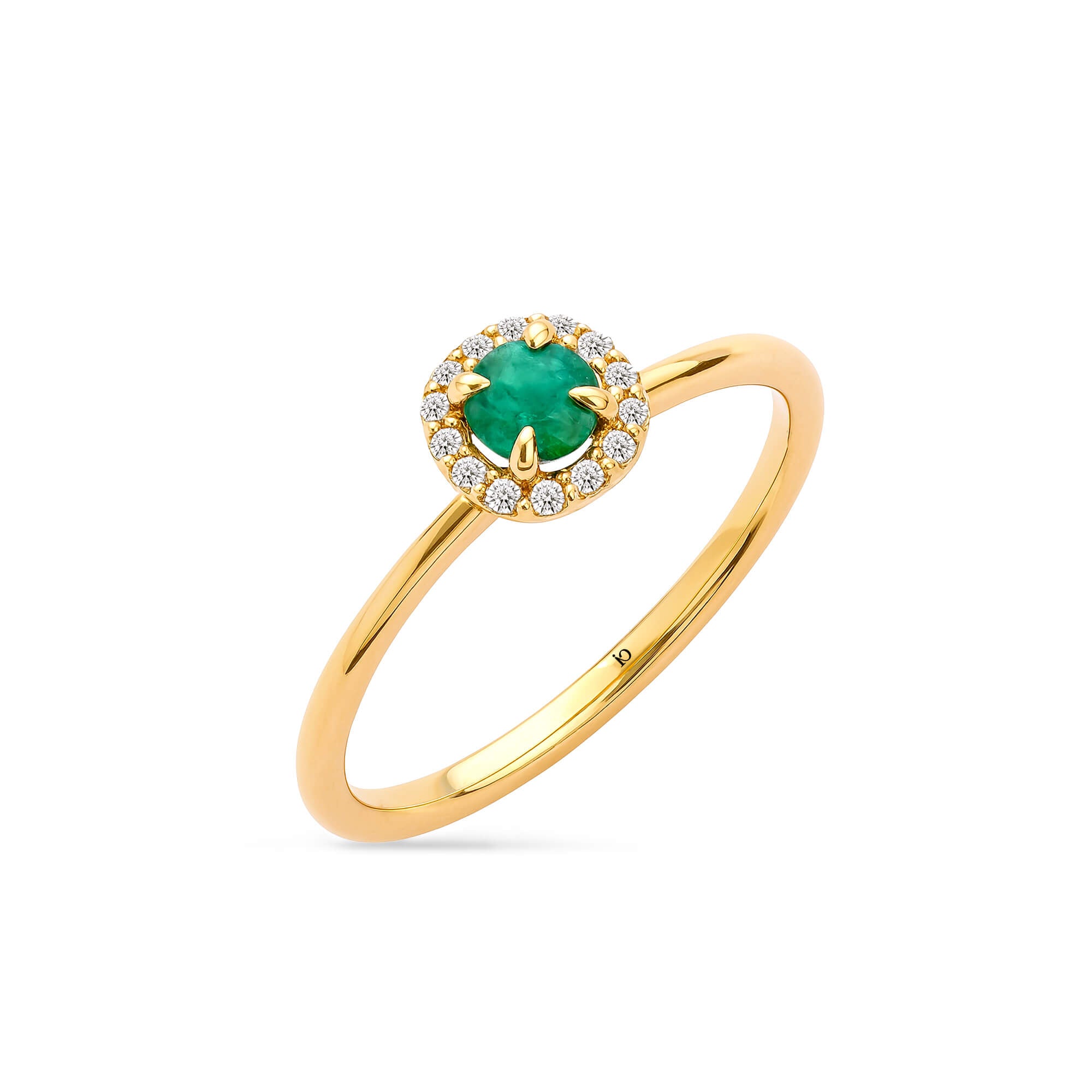 Pırlantalı Zümrüt Yüzük