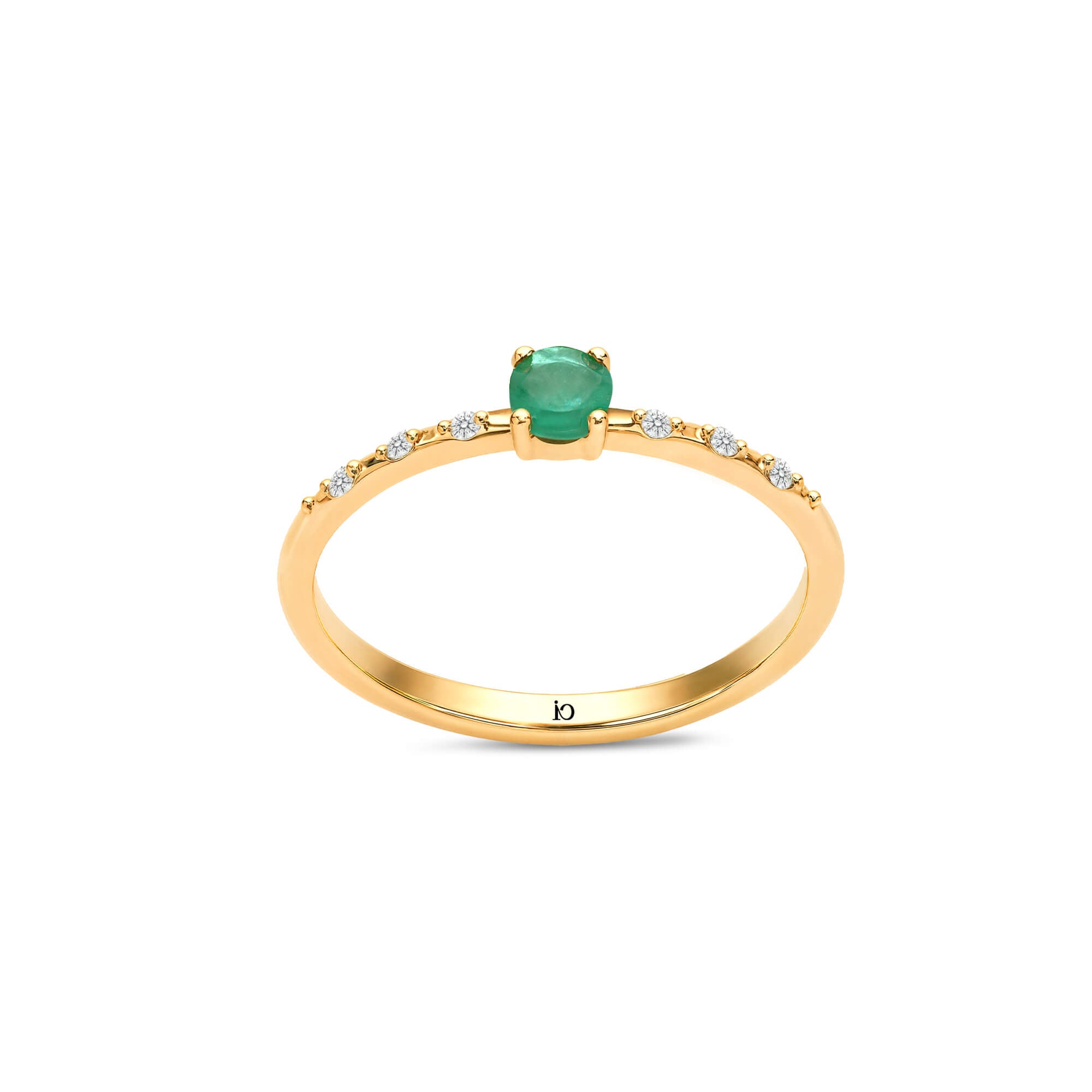 Nira Pırlanta Zümrüt Yüzük