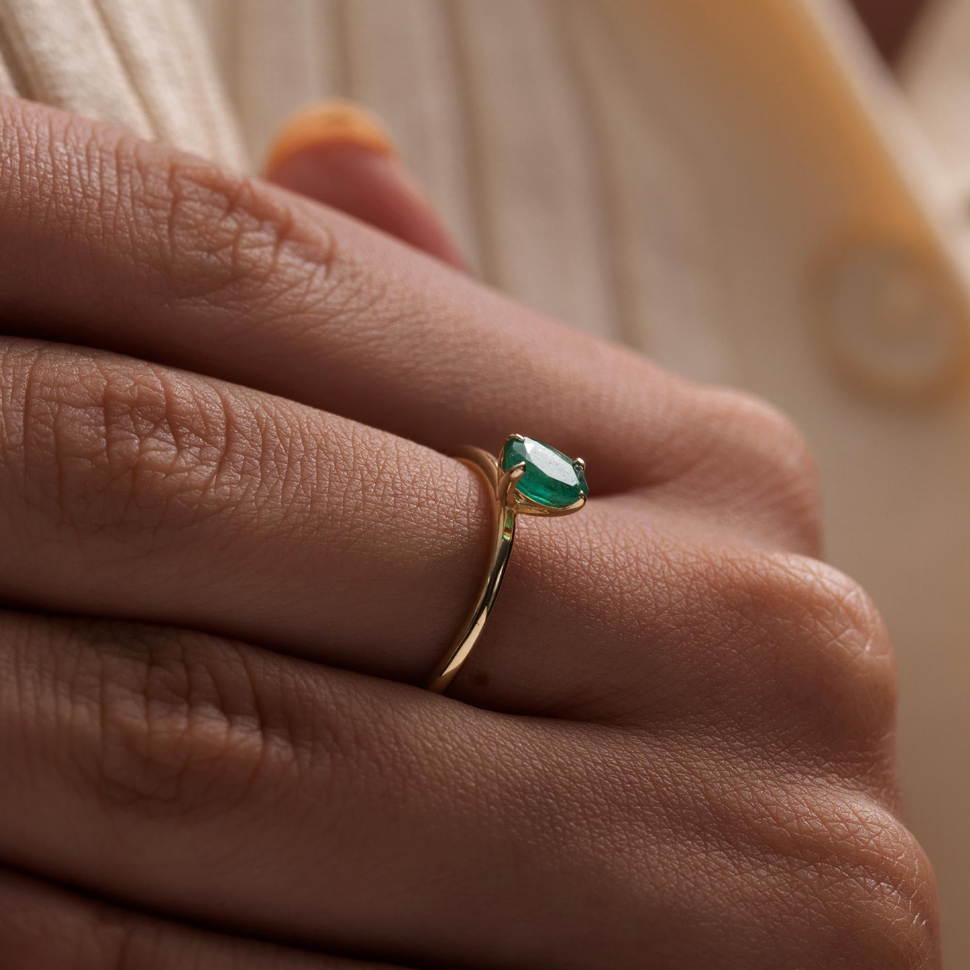 Tektaş Zümrüt Yüzük