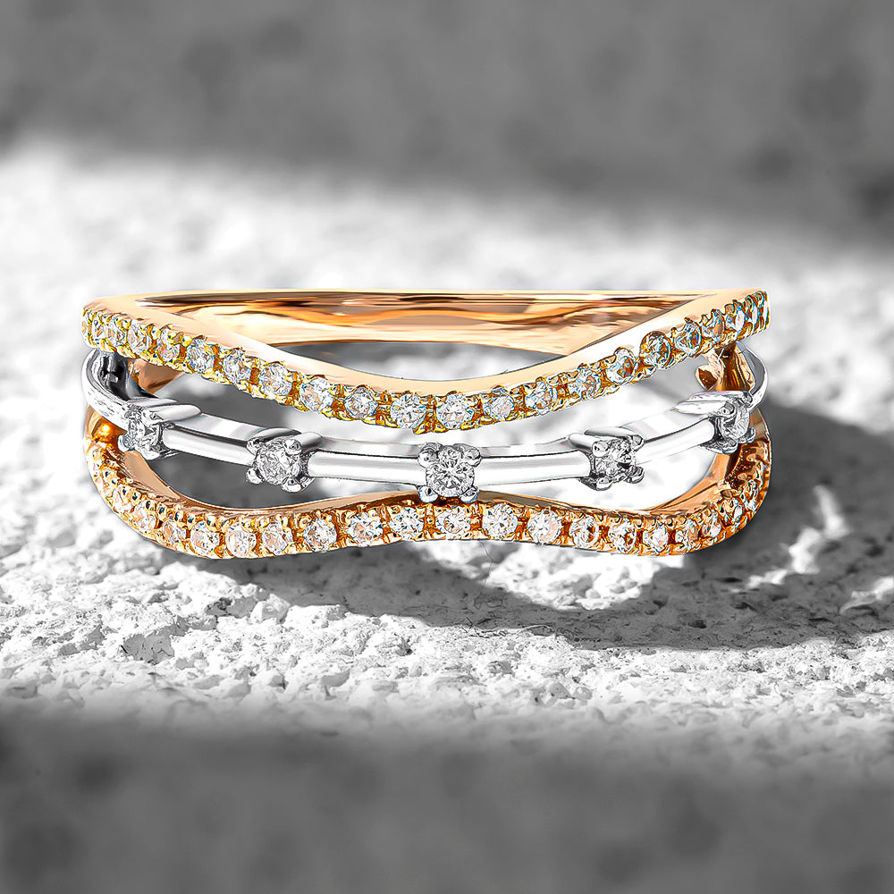 0.60 Karat Burgu Pırlantalı Yüzük