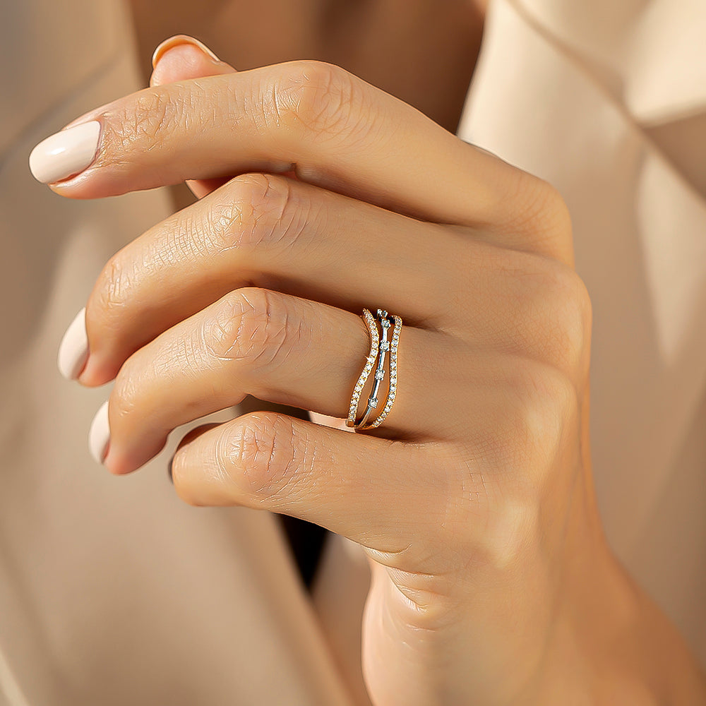 0.60 Karat Burgu Pırlantalı Yüzük