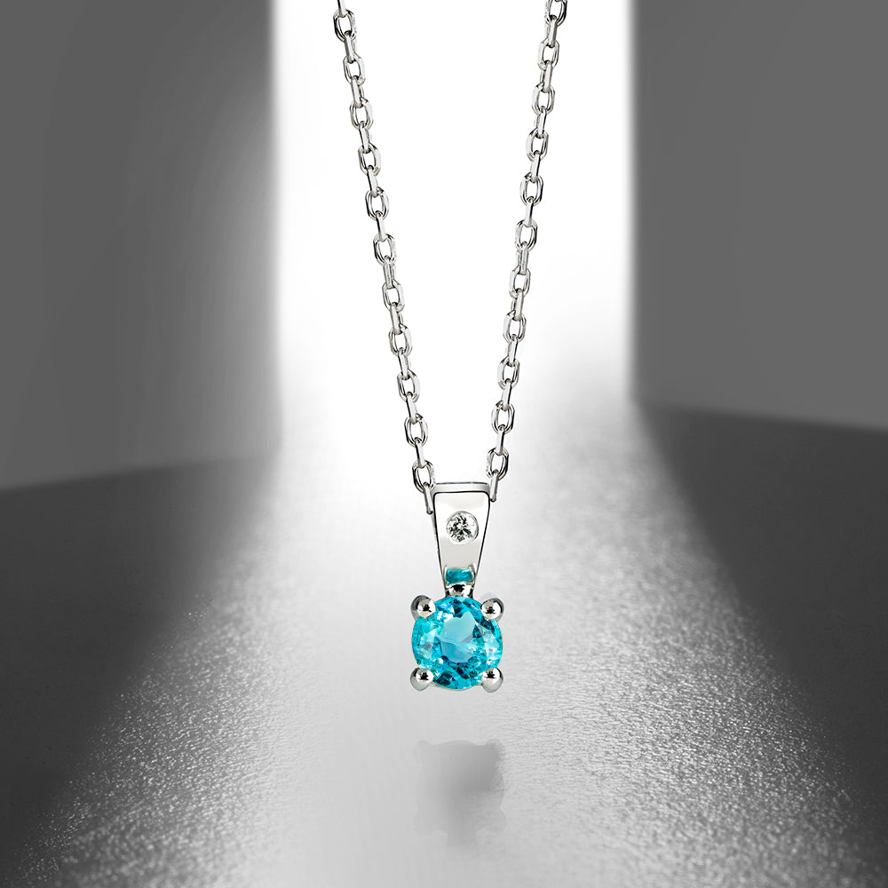 0.40 Karat Adel Pırlantalı Topaz Kolye