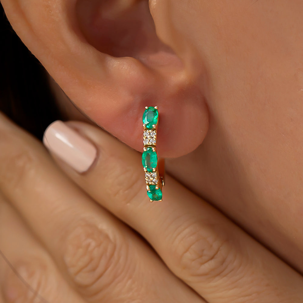 Mayra Zümrüt Küpe