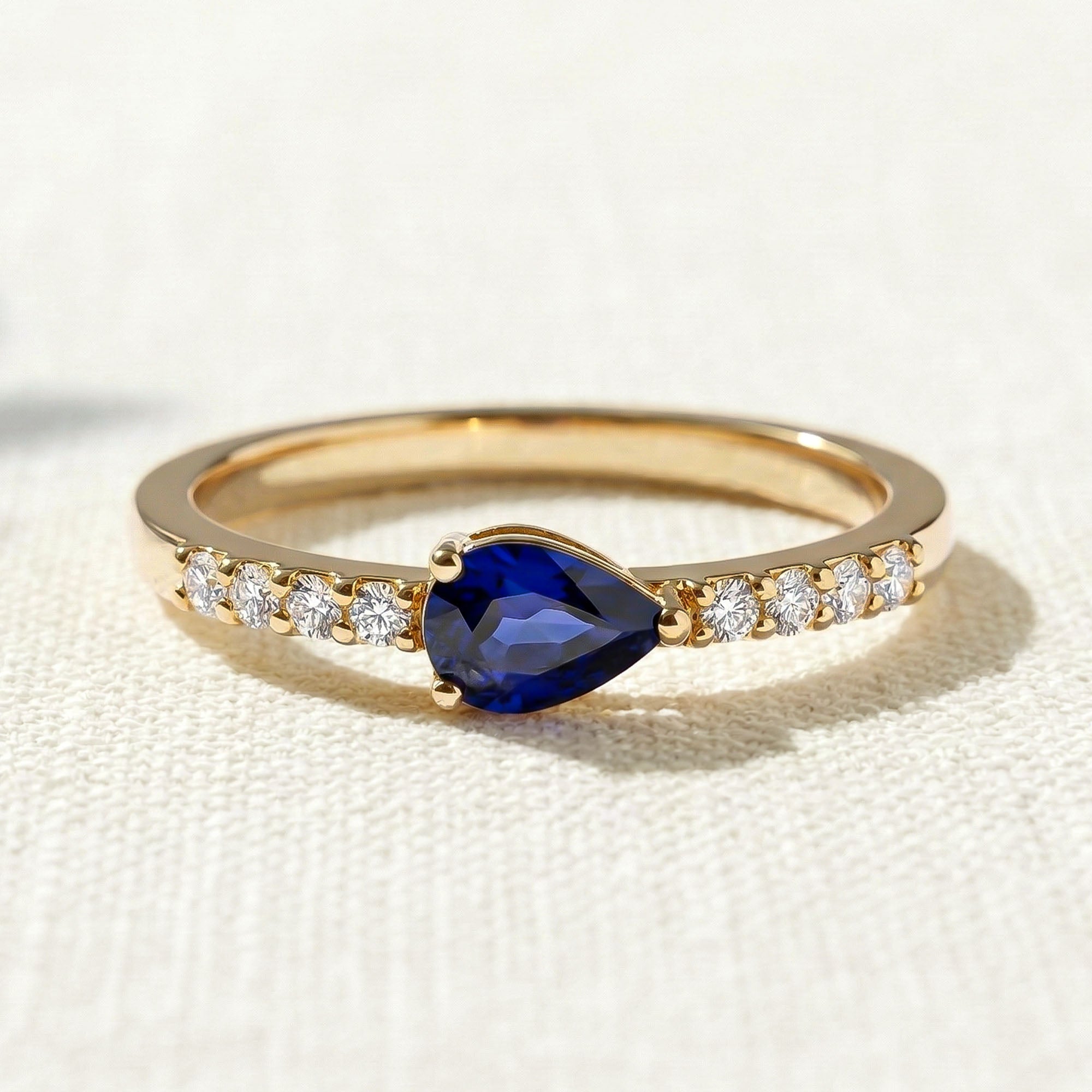 Mio Soul Pırlanta Safir Yüzük