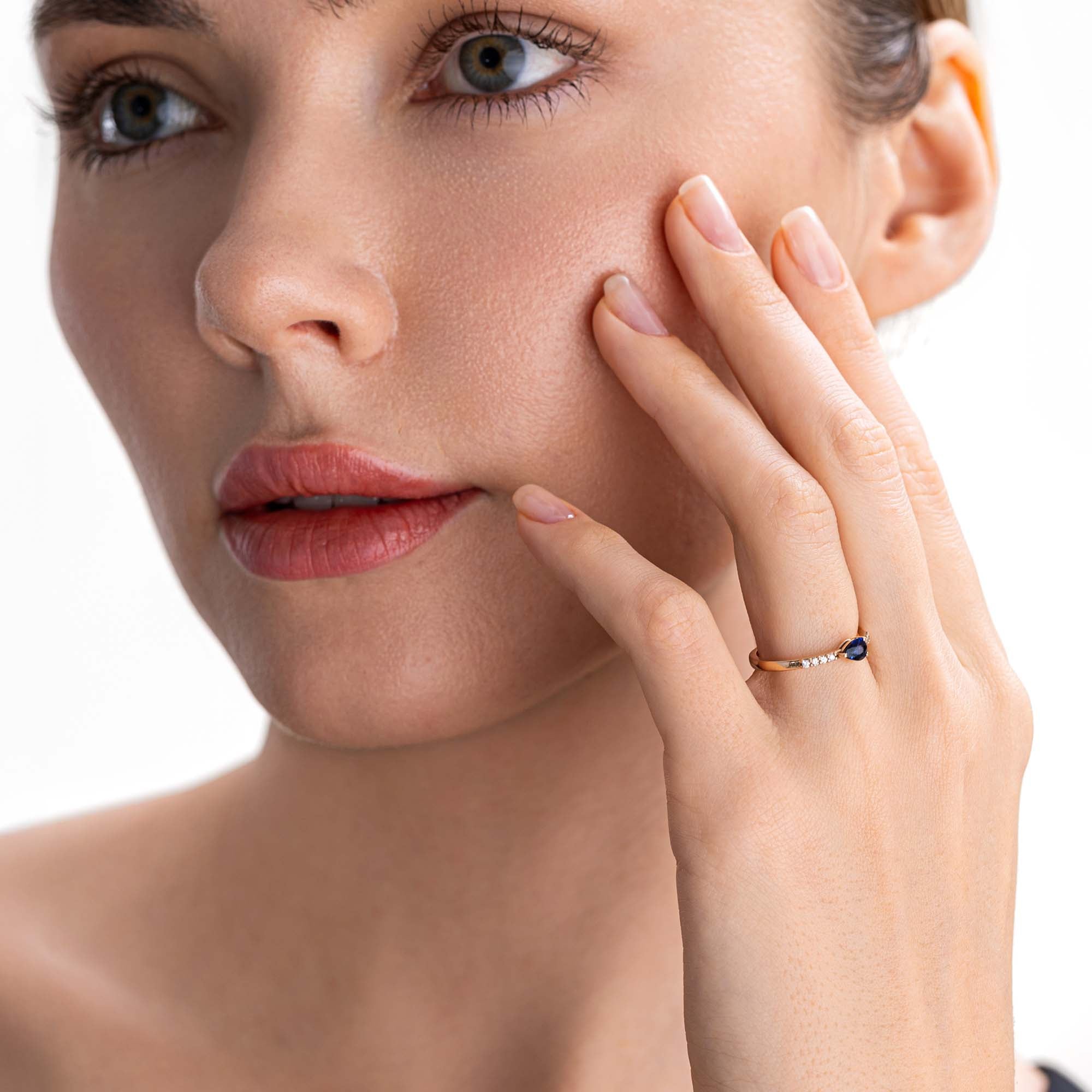 Mio Soul Pırlanta Safir Yüzük