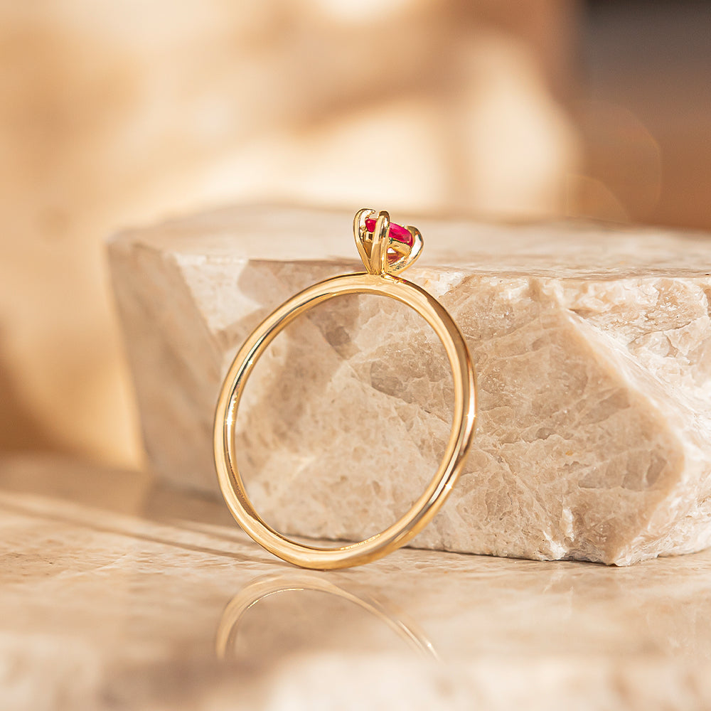 Tektaş Yakut Yüzük