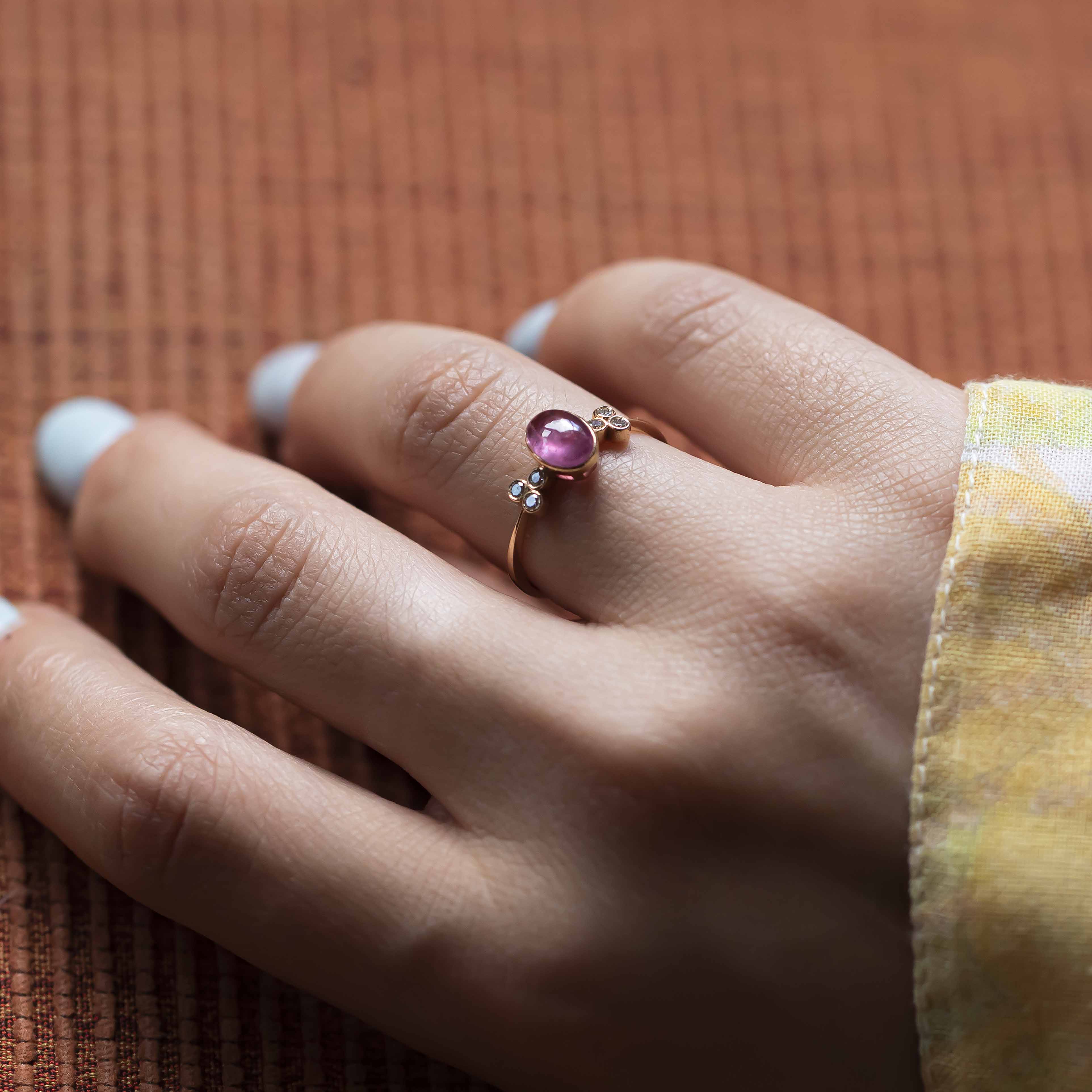 Pırlanta & Yakut Vintage Yüzük 