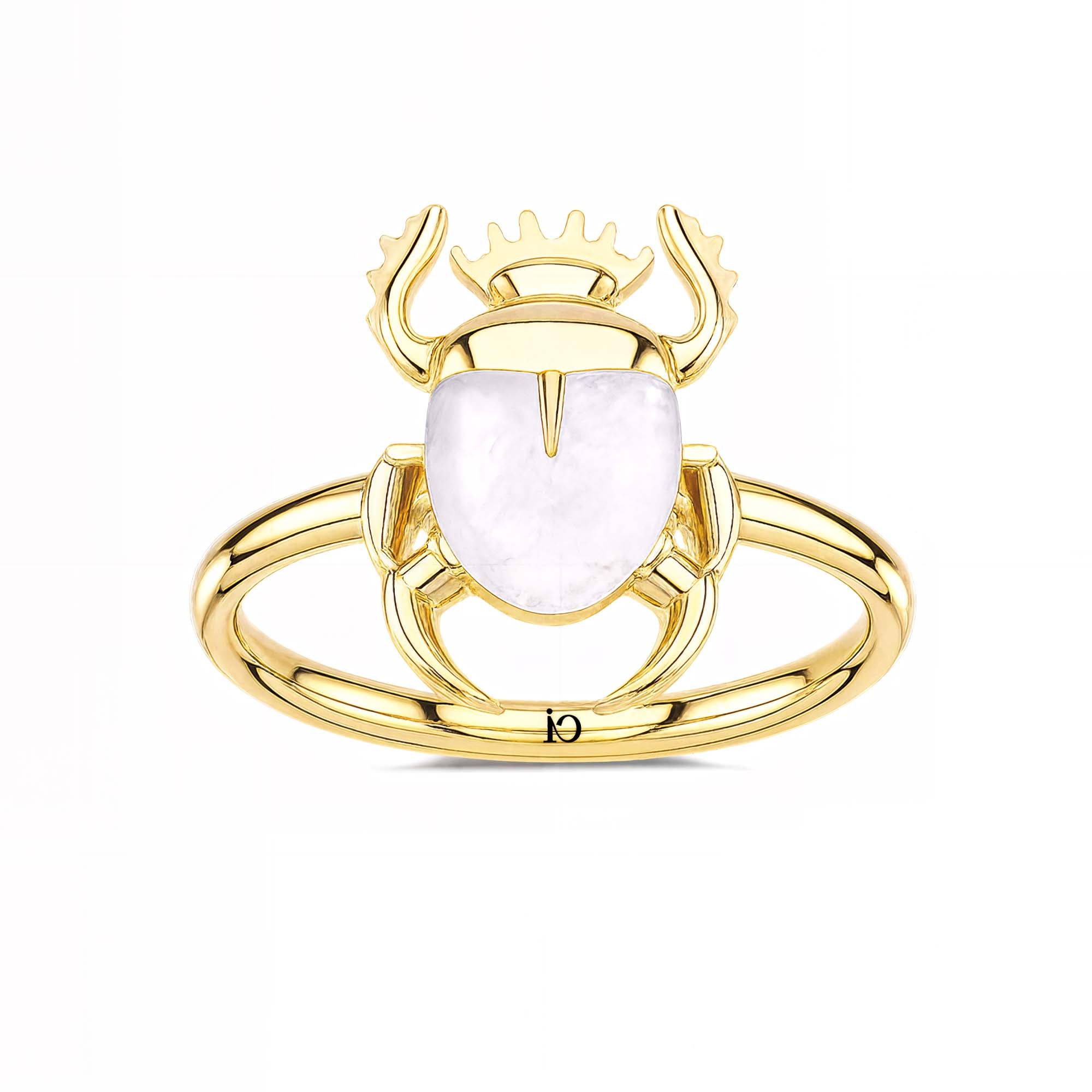 Scarab Ay Taşı Yüzük