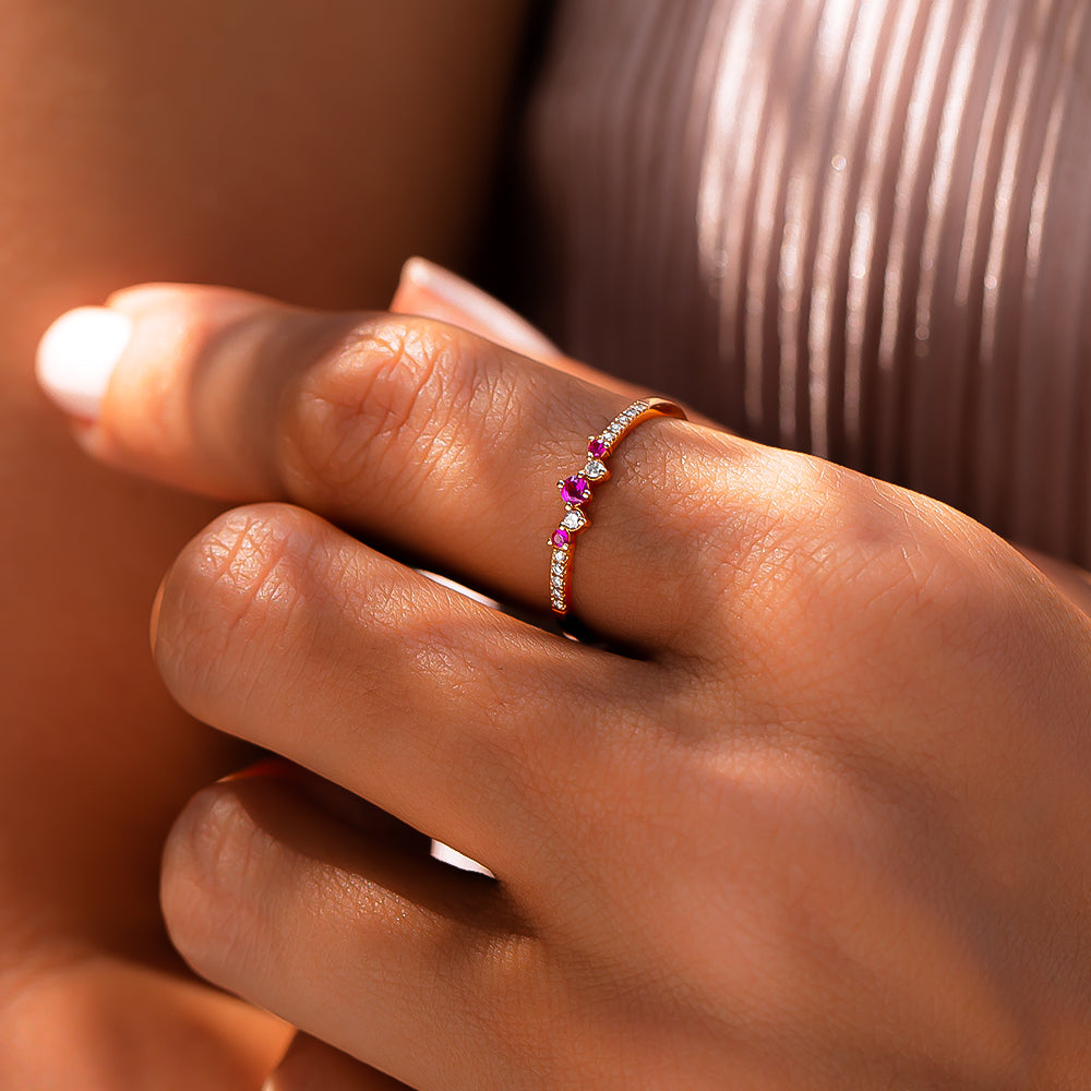 pırlantalı yakut yüzük