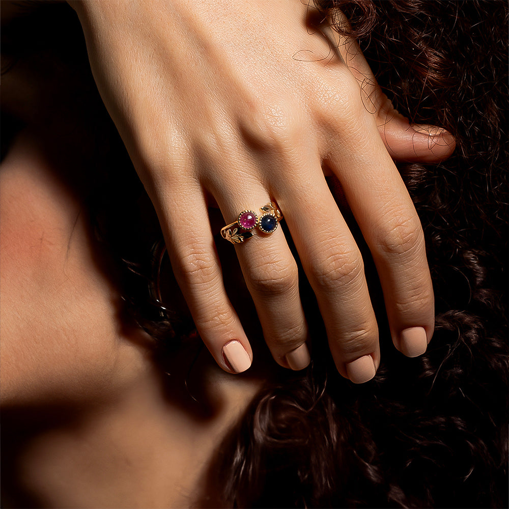 Safir & Yakut Vintage Yüzük