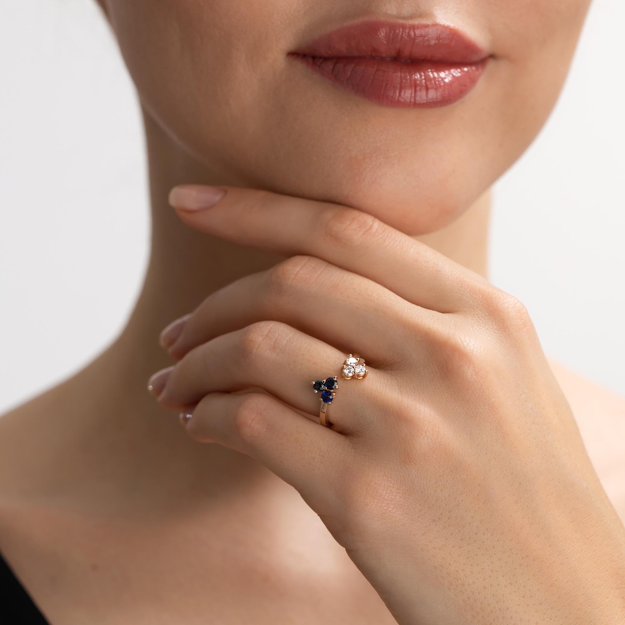 Viva Pırlanta Safir Yüzük