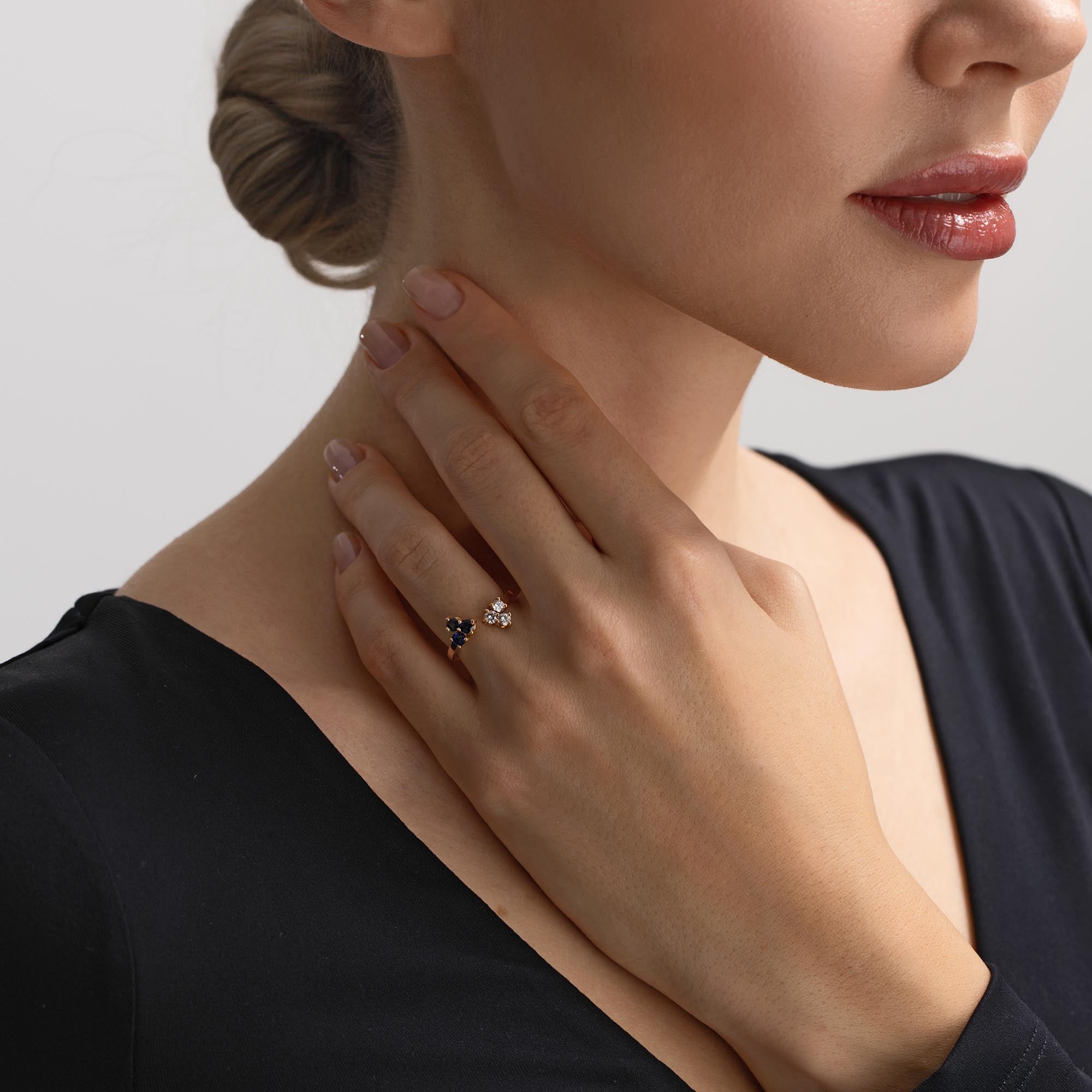 Viva Pırlanta Safir Yüzük