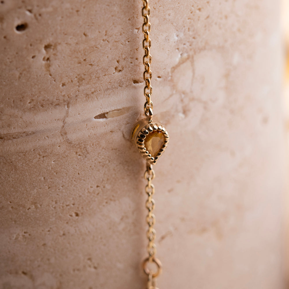 renkli taş altın bileklik