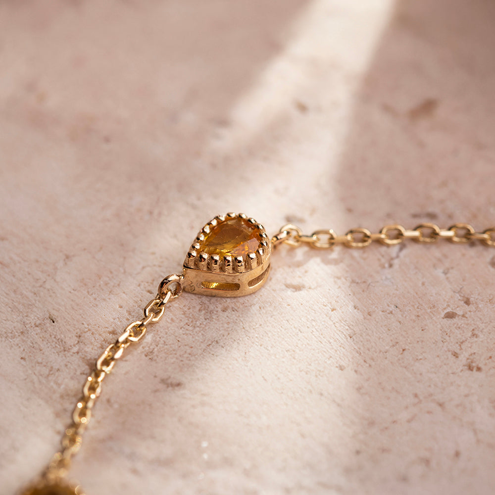 sarı safir bileklik